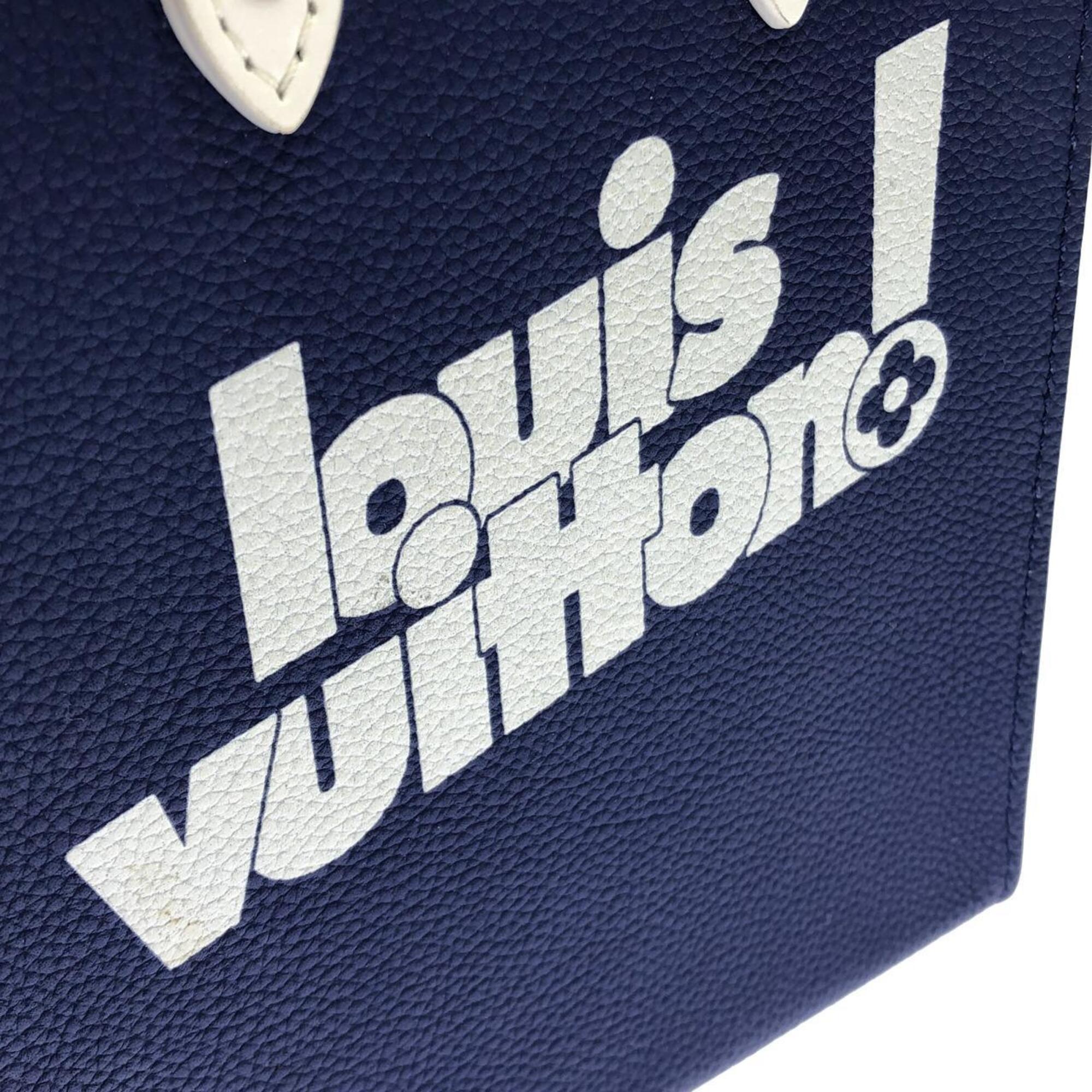 Louis Vuitton Blue Leather Handbag (Pre-Owned)