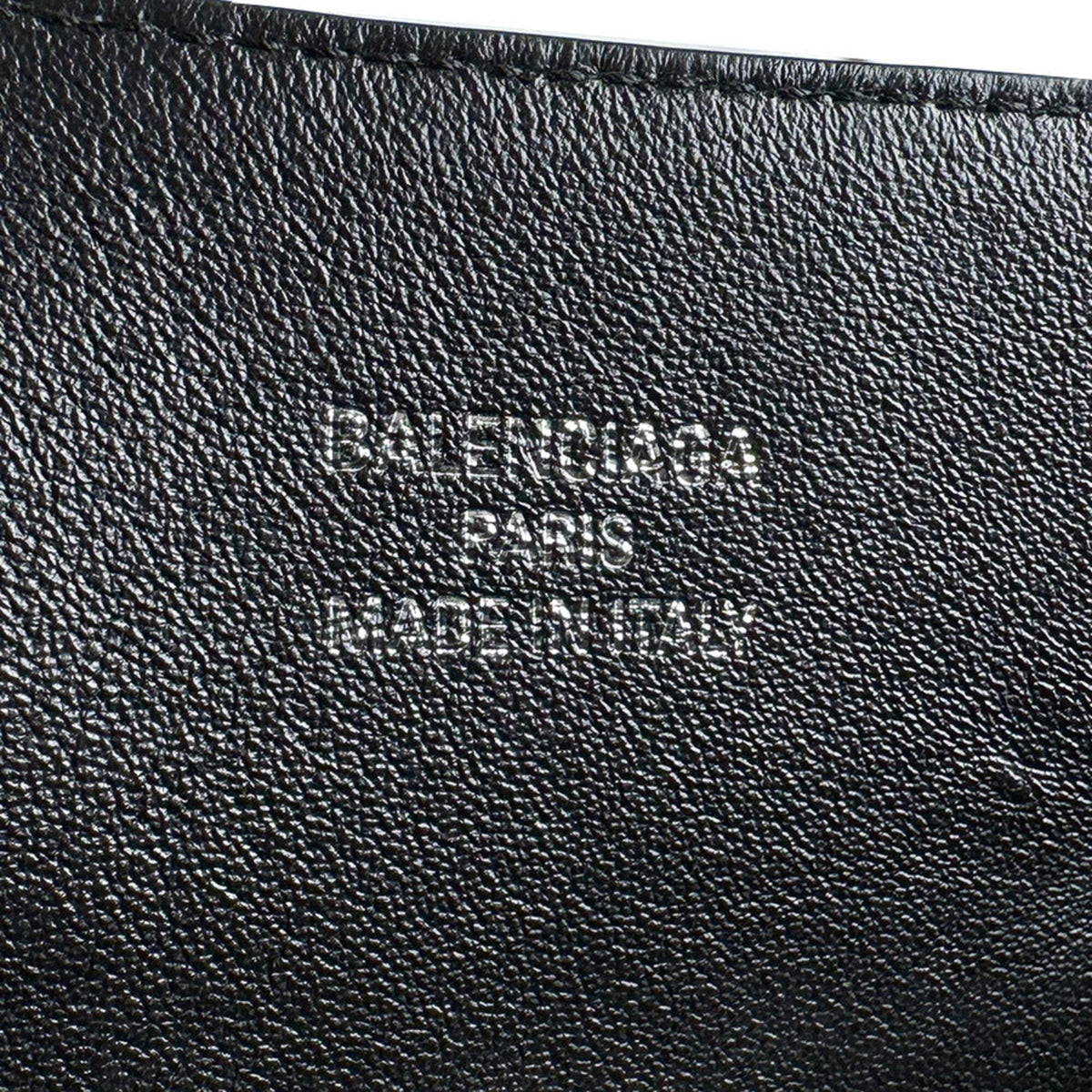 Balenciaga Black Leather Handbag Shoulder Bag (Pre-Owned)