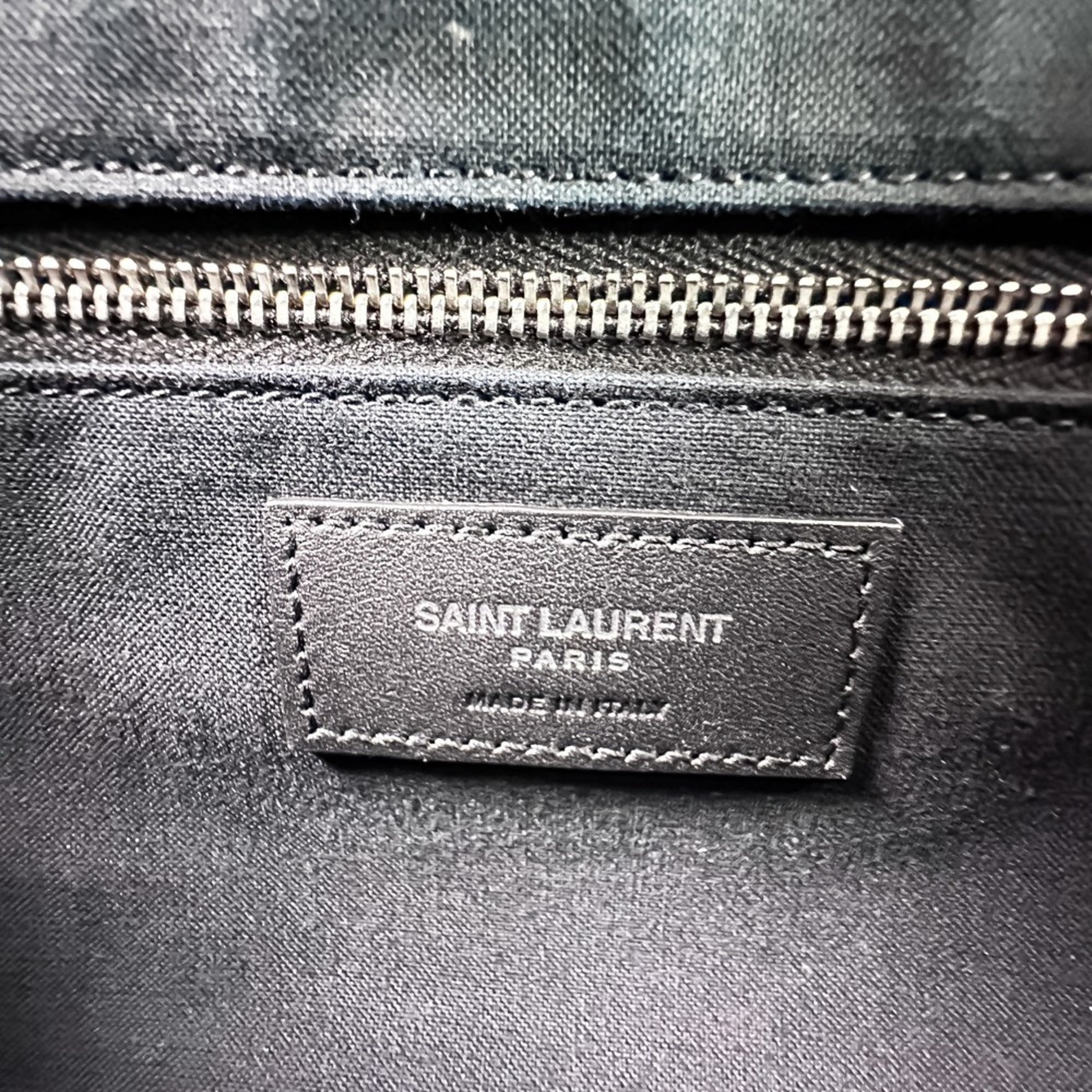 Yves Saint Laurent Black Raffia Shoulder Bag (Pre-Owned)