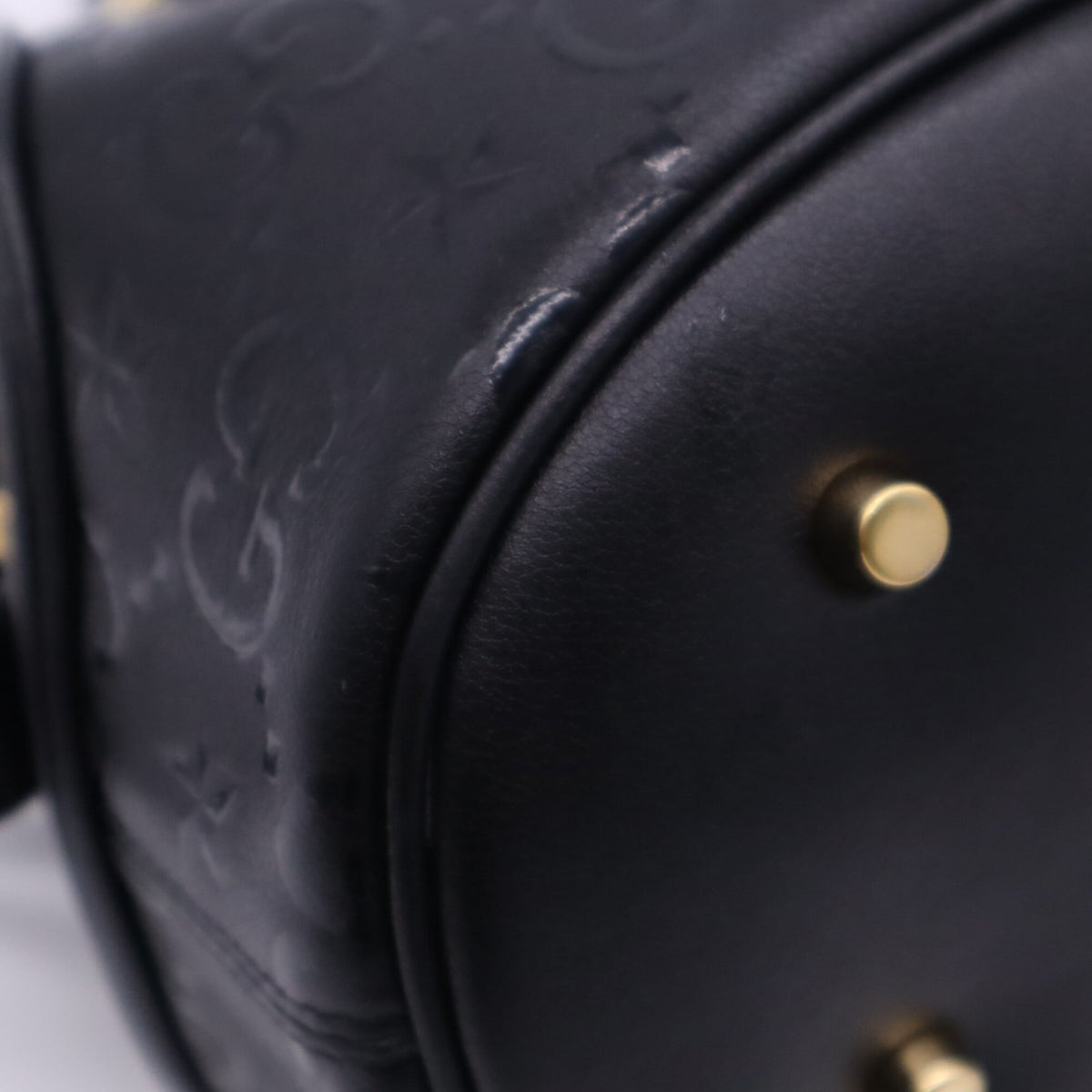 Gucci Beige Brown Leather Handbag Shoulder Bag (Pre-Owned)