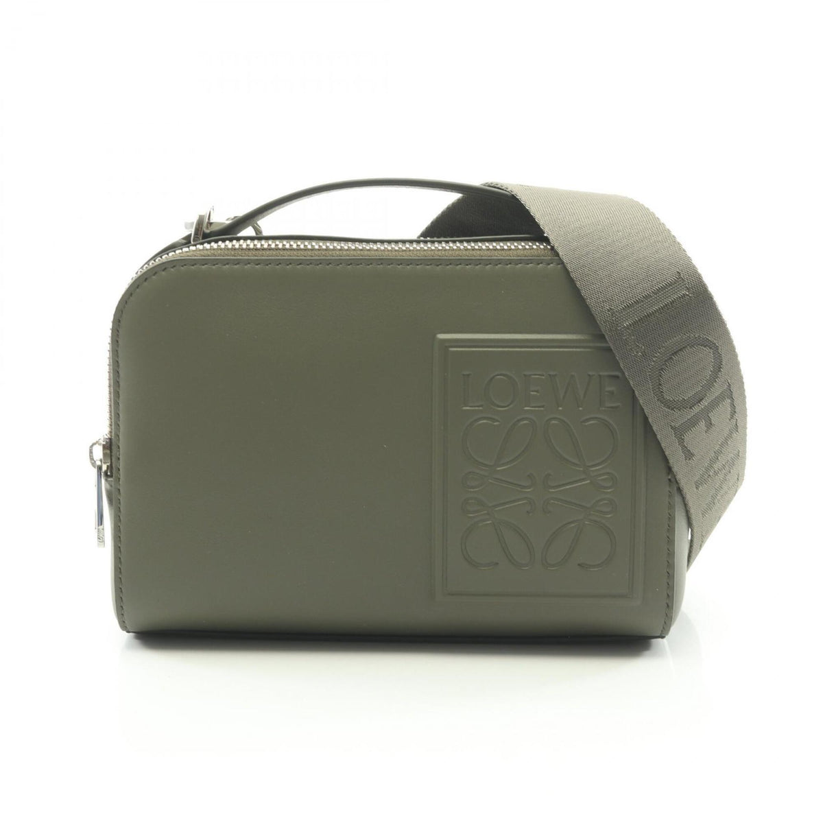 Loewe Khaki Leather Handbag Shoulder Bag (Pre-Owned)