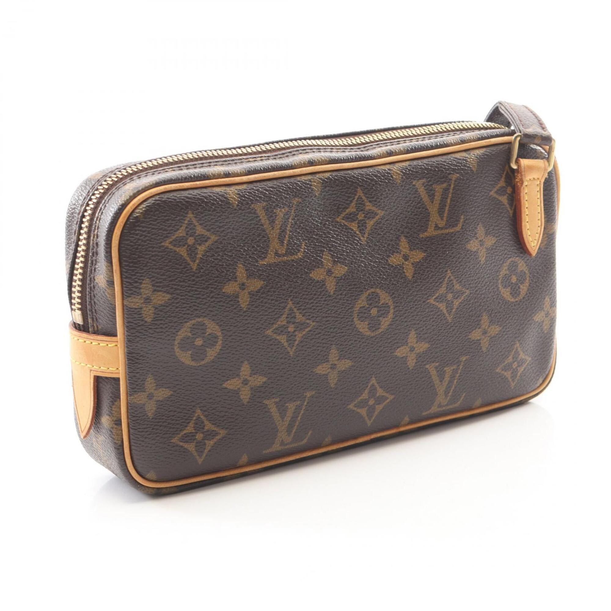 Louis Vuitton Brown Pvc Leather Handbag Shoulder Bag (Pre-Owned)