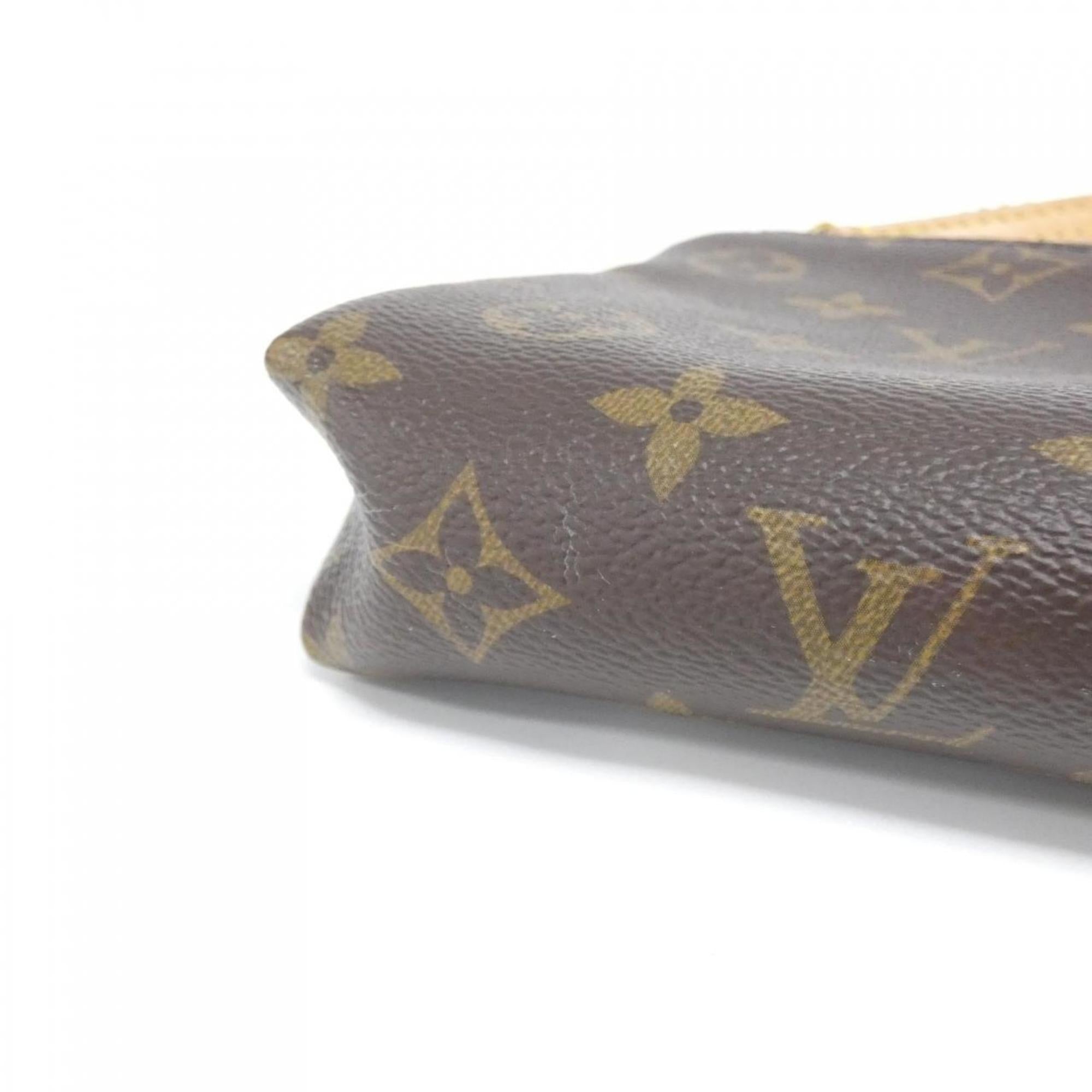 Louis Vuitton Monogram Cerise Marron Coated Canvas Shoulder Bag (Pre-Owned)