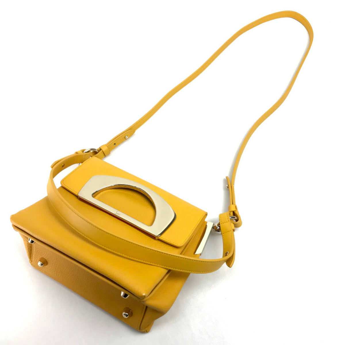 Christian Louboutin Yellow Leather Handbag (Pre-Owned)