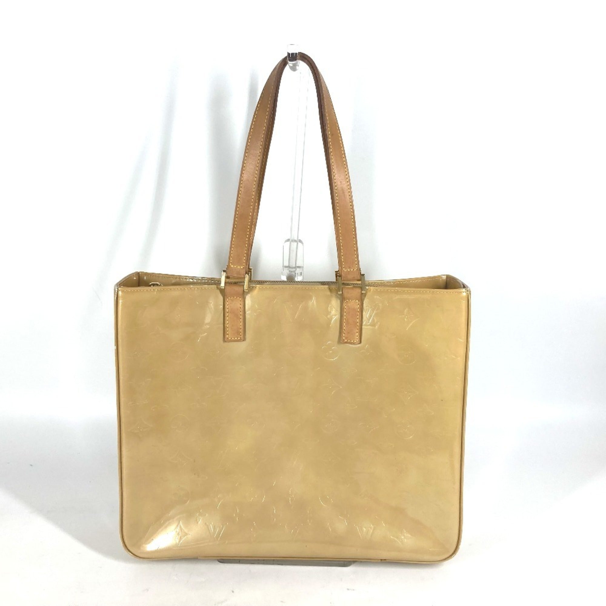 Louis Vuitton Beige Monogram Vernis Shoulder Bag Tote Bag (Pre-Owned)
