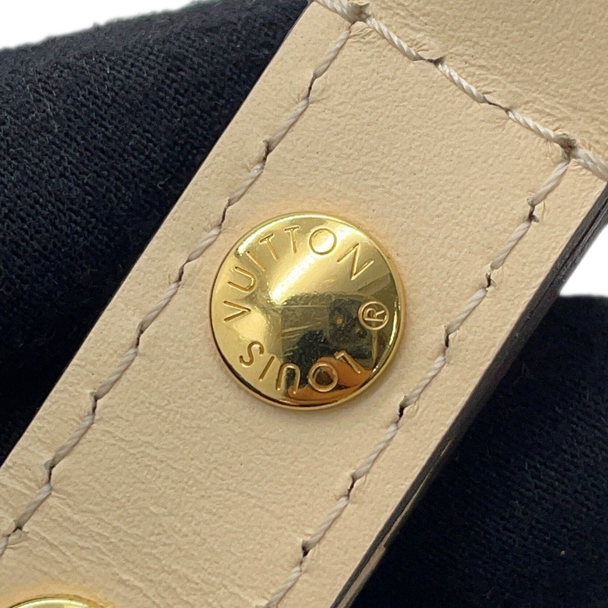 Louis Vuitton Cream Monogram Empreinte Pochette Shoulder Bag (Pre-Owned)