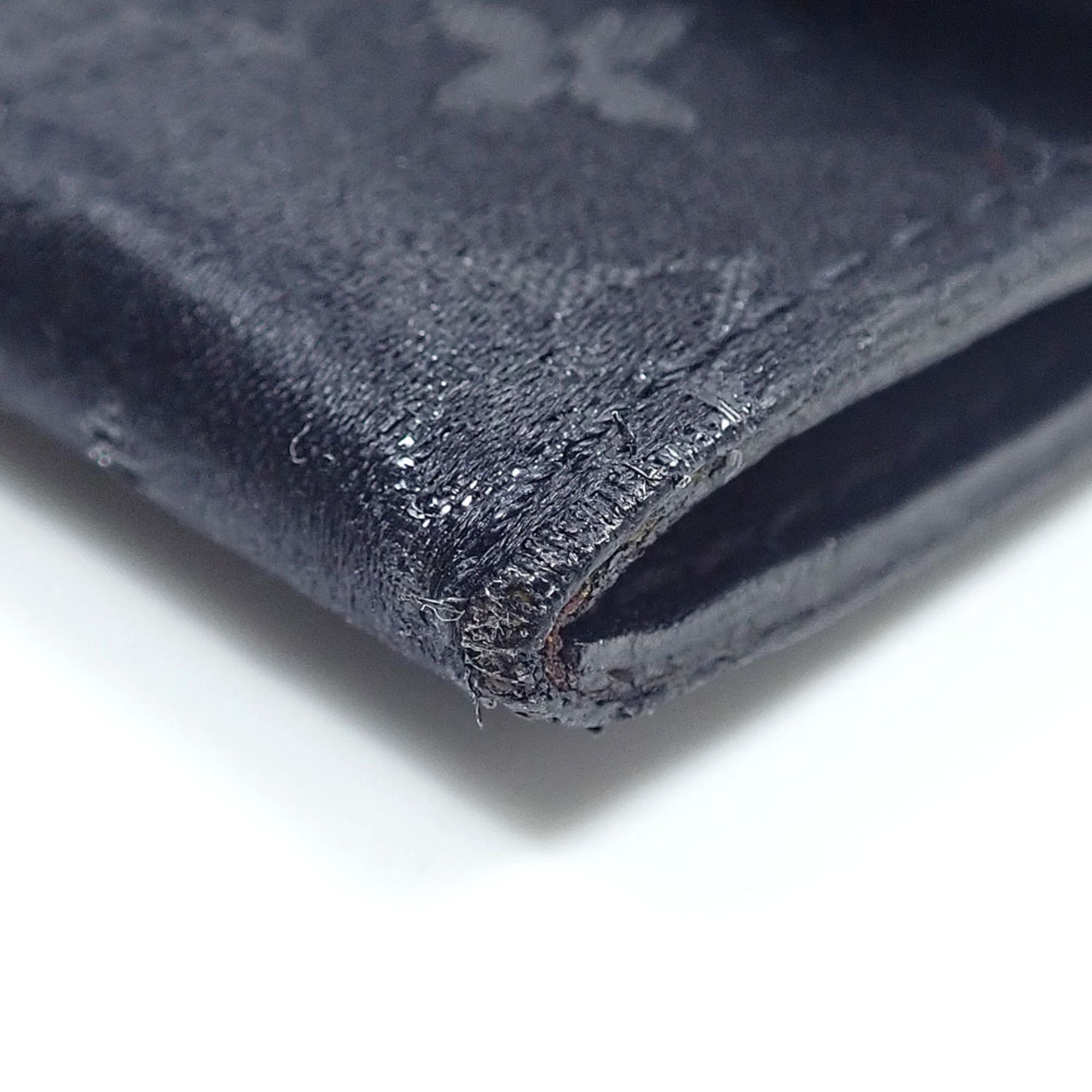 Louis Vuitton Monogram Satin Black Noir Monogram Satin Coin Purse/Coin Case (Pre-Owned)
