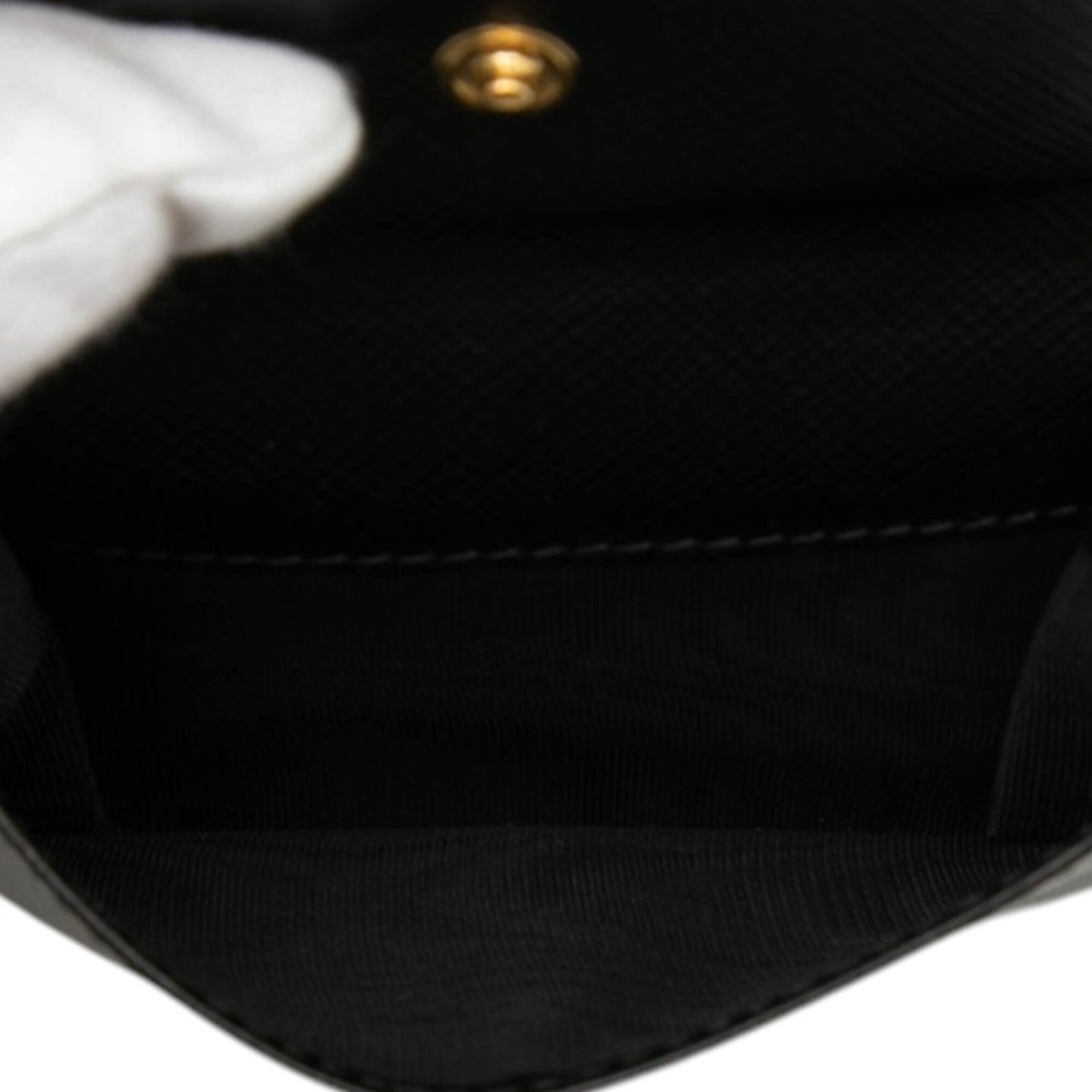 Prada Black Leather Wallet (Bi-Fold) (Pre-Owned)