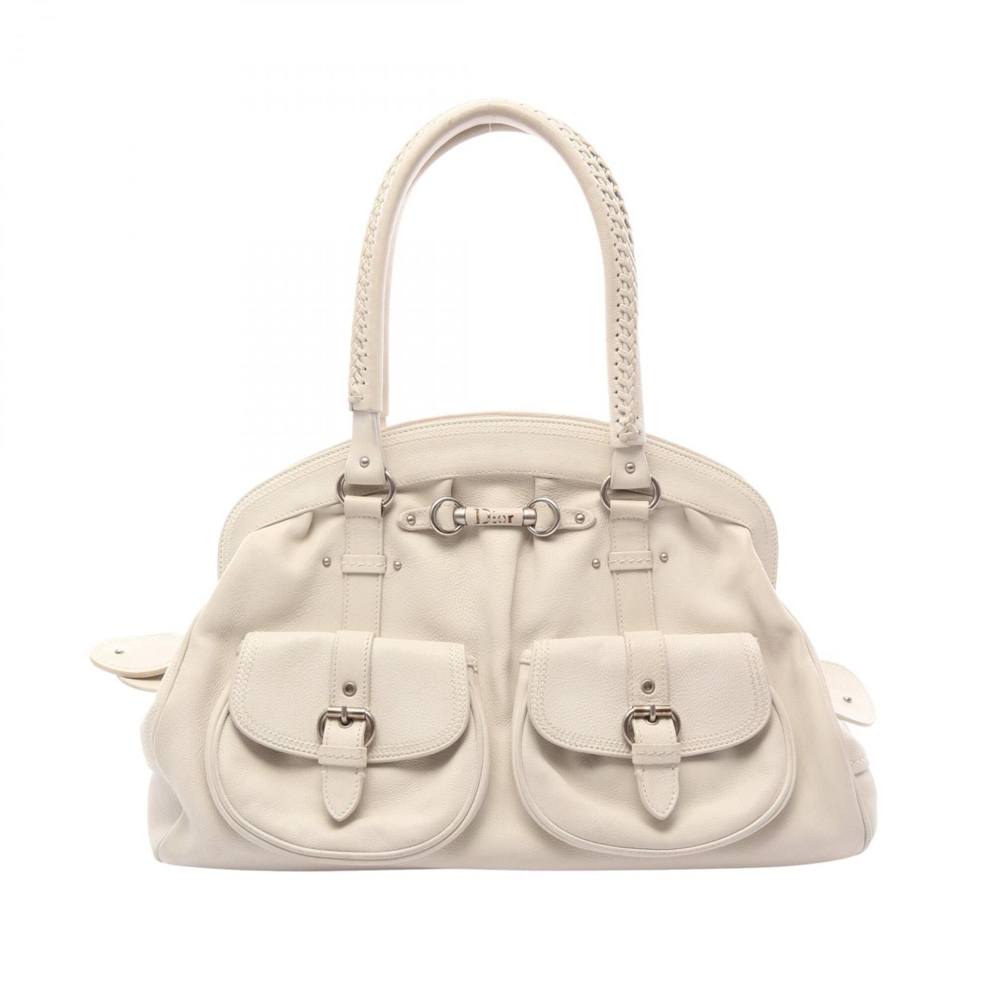 Christian Dior White Leather Handbag (Pre-Owned)