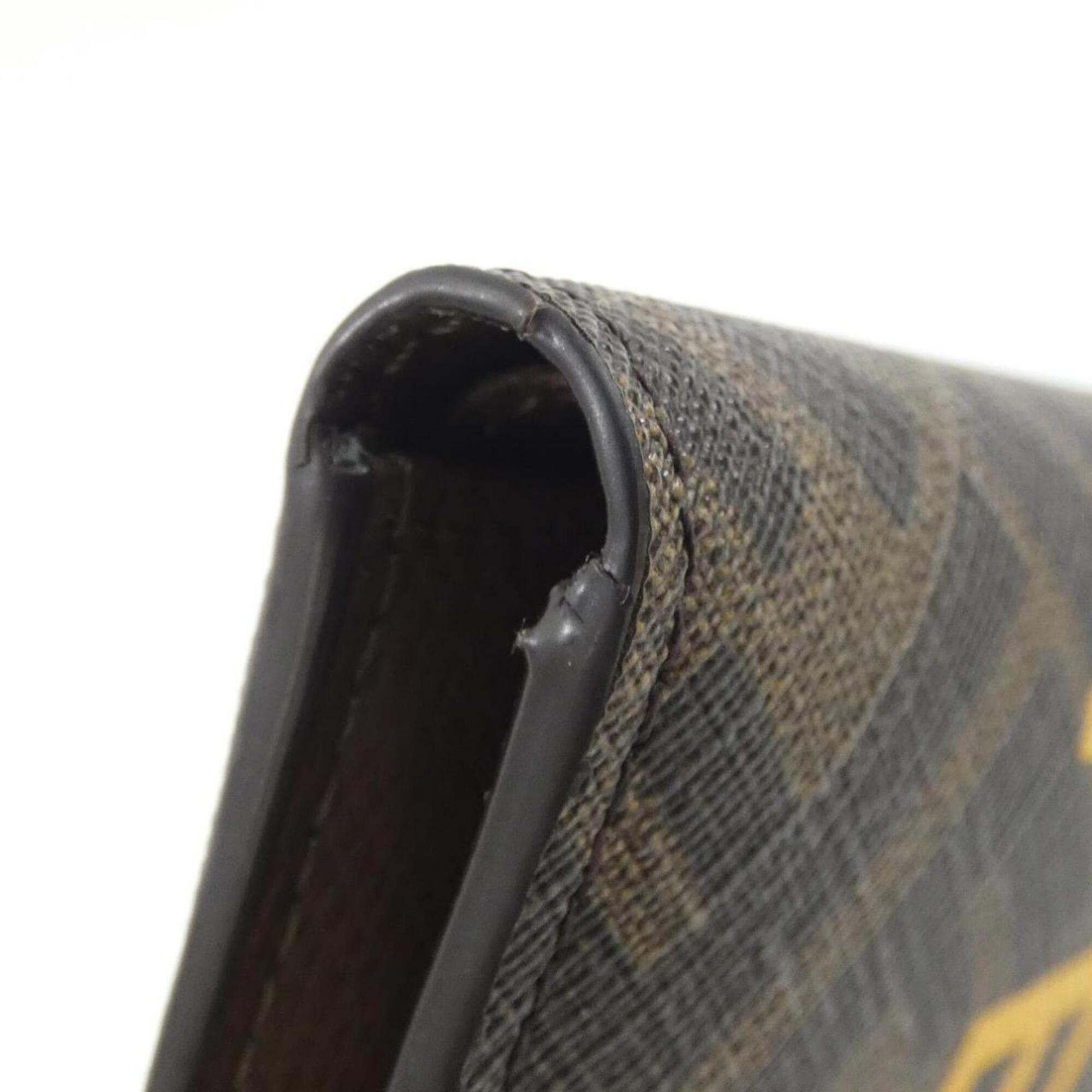 Fendi Brown Coated Canvas Bill Wallet (Bi-Fold) (Pre-Owned)