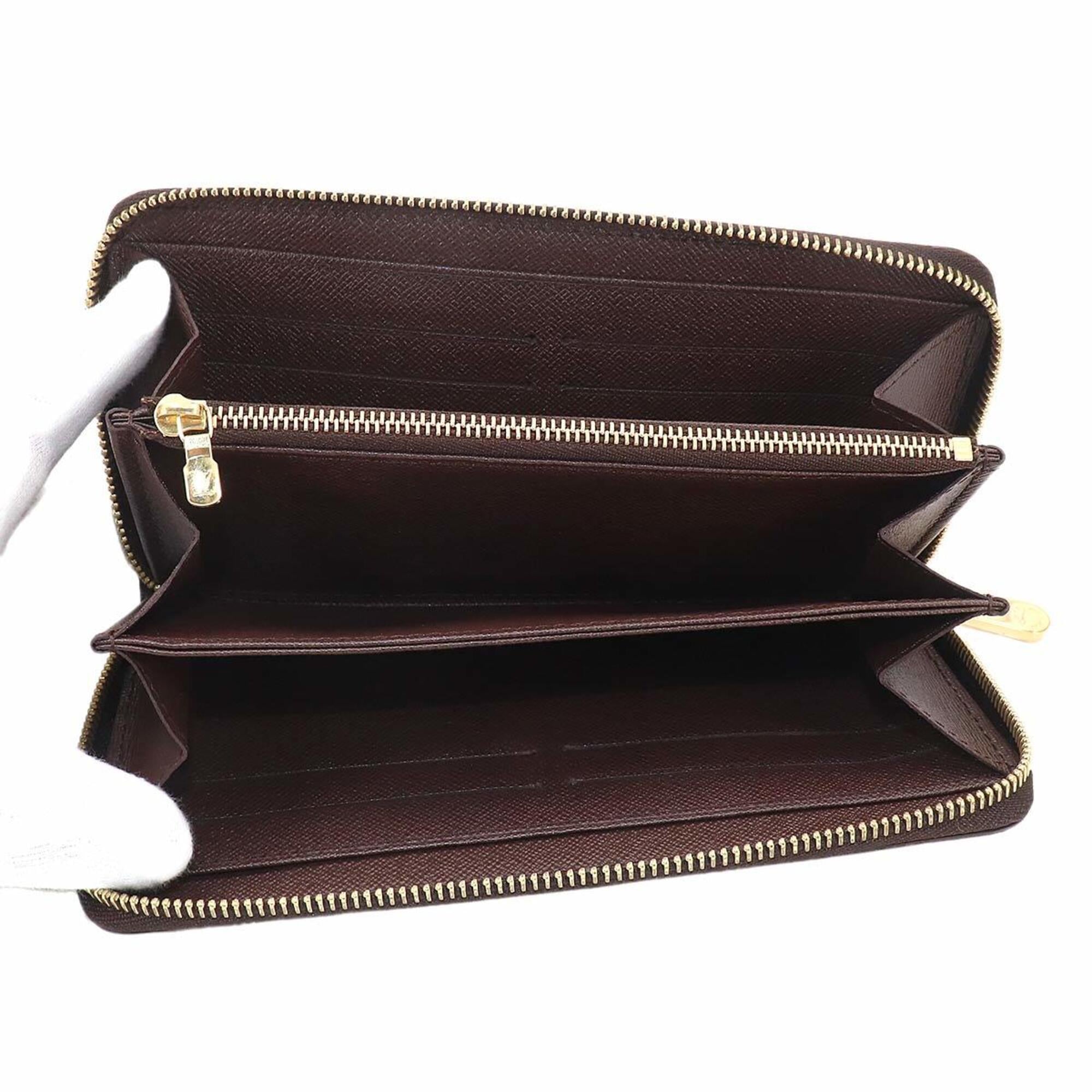Louis Vuitton Damier Ebene Damier Canvas Long Wallet (Bi-Fold) (Pre-Owned)
