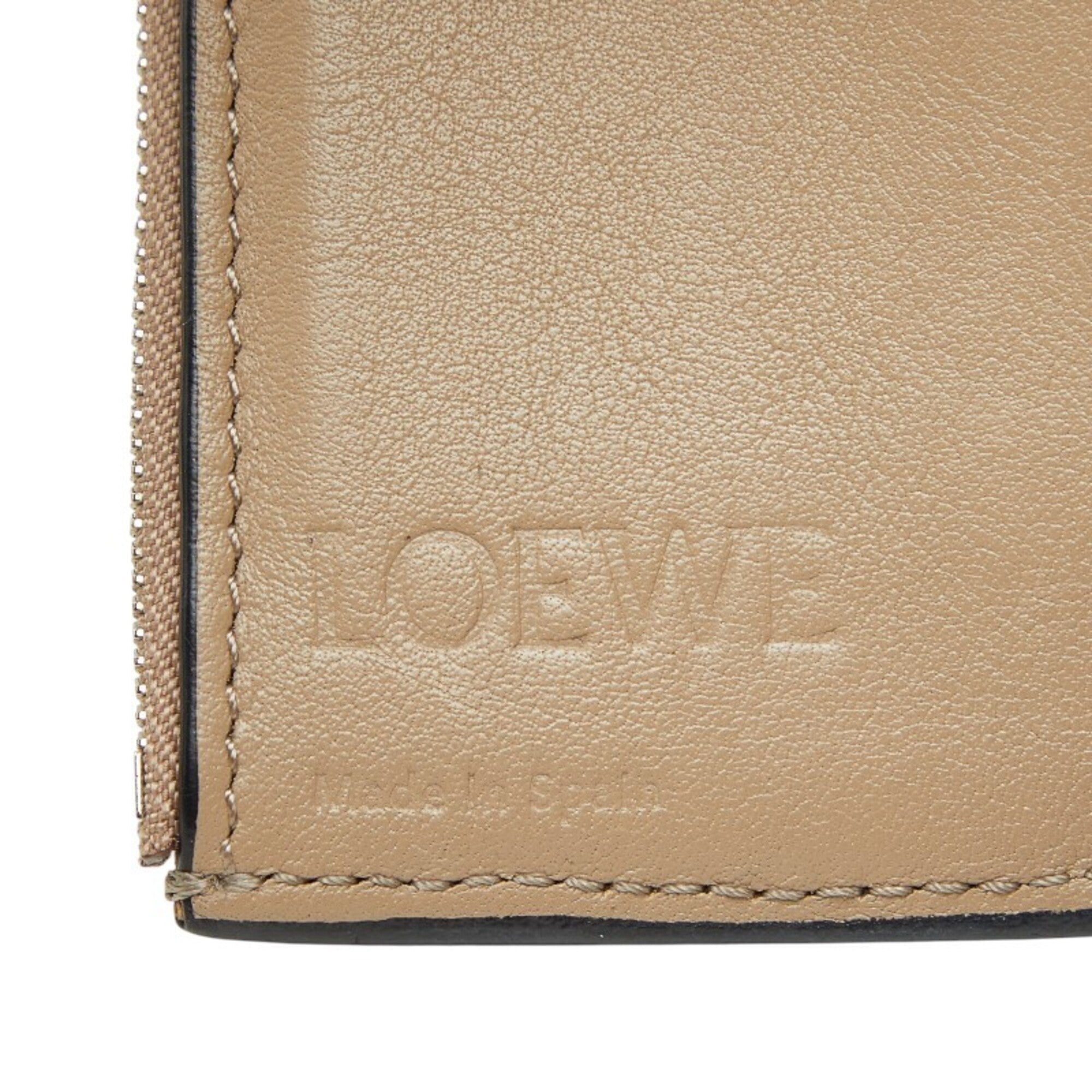 Loewe Beige Leather Wallet (Tri-Fold) (Pre-Owned)