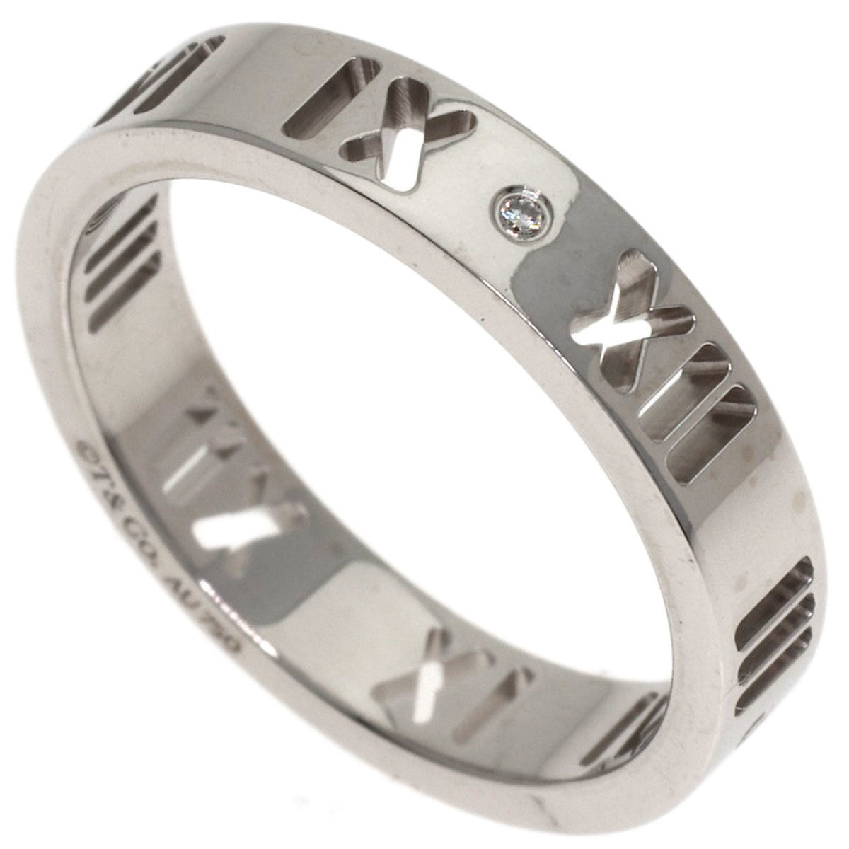 Tiffany White Gold White Gold (18K) Band Ring (Pre-Owned)