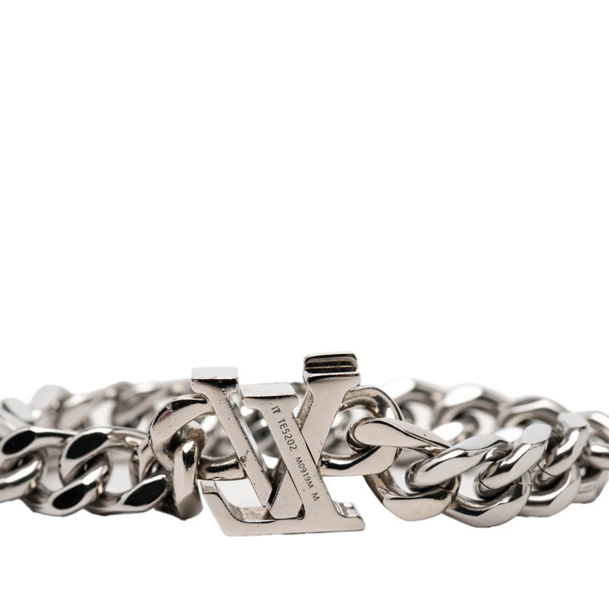 Louis Vuitton Silver Blue Metal Charm Bracelet (Pre-Owned)
