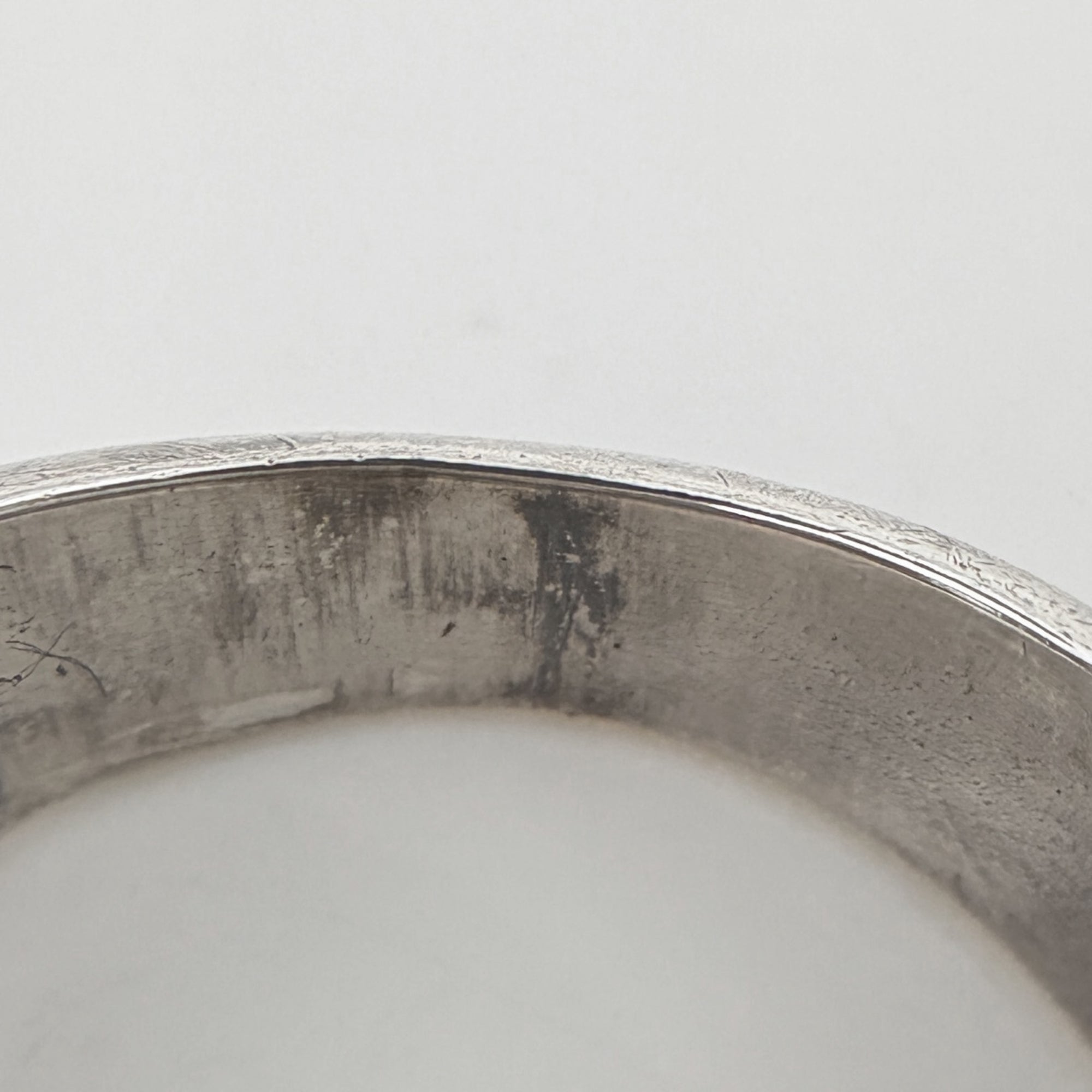 Hermes Silver Silver 925 Band Ring (Pre-Owned)