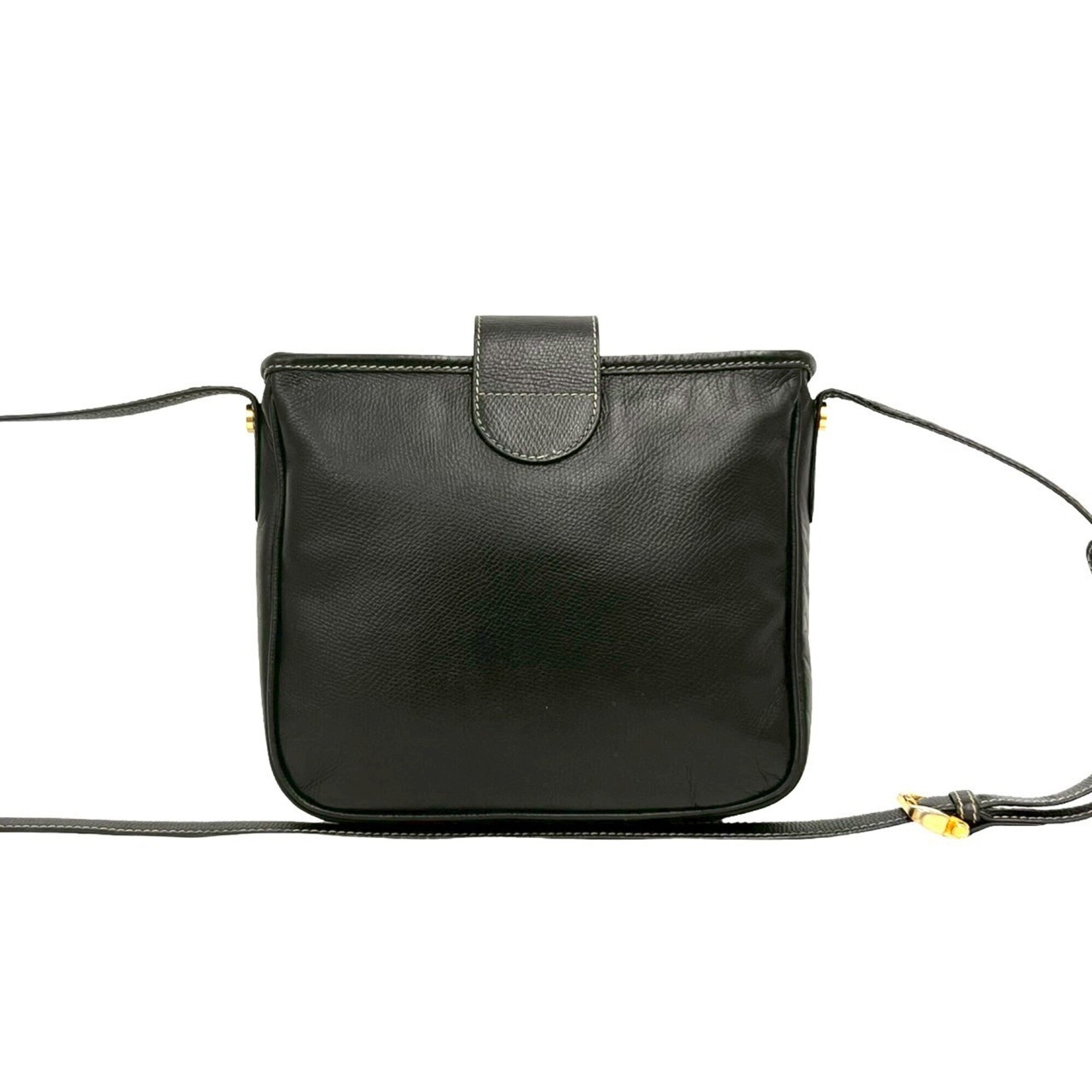 Loewe Black Leather Pochette Shoulder Bag (Pre-Owned)