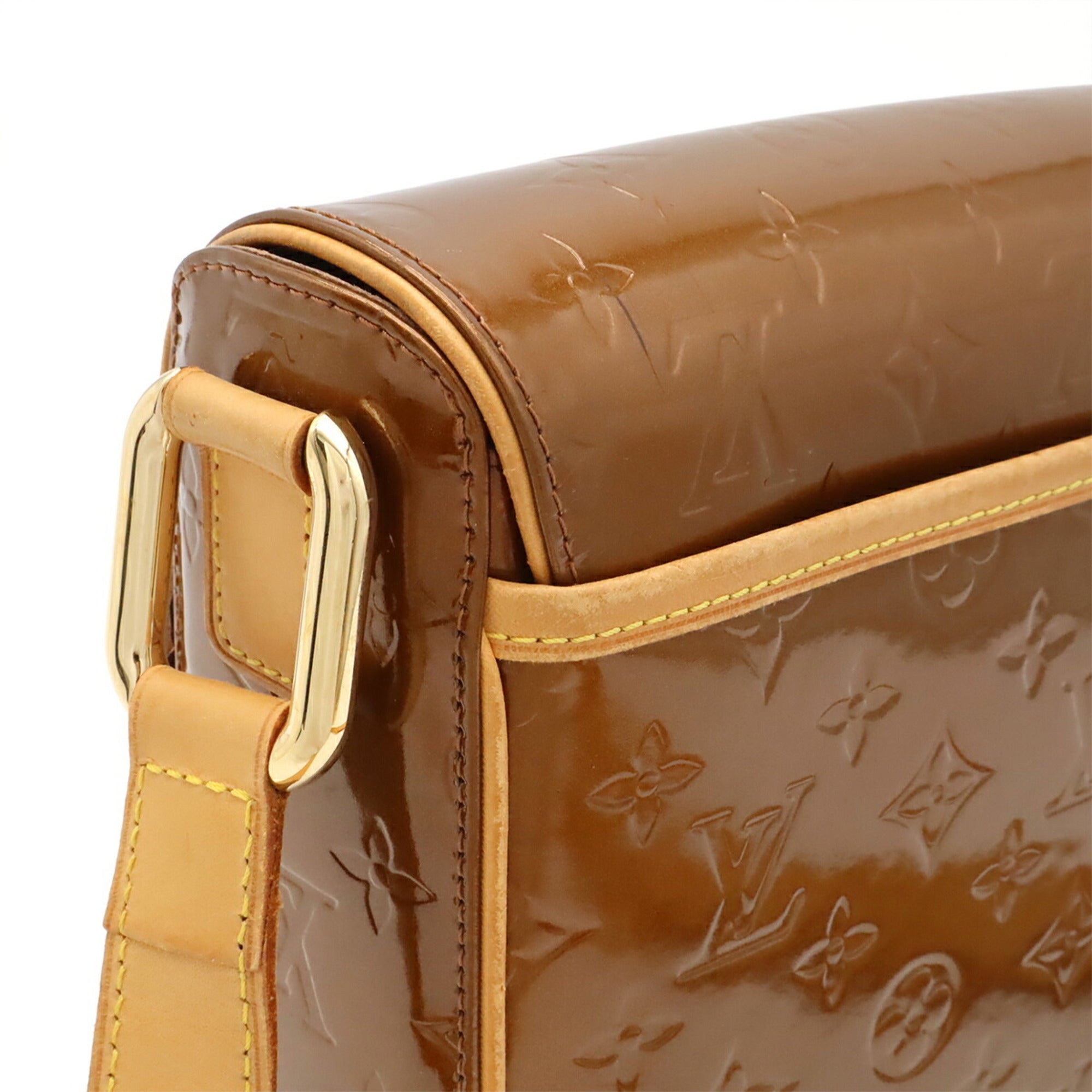 Louis Vuitton Bronze Monogram Vernis Pochette Shoulder Bag (Pre-Owned)