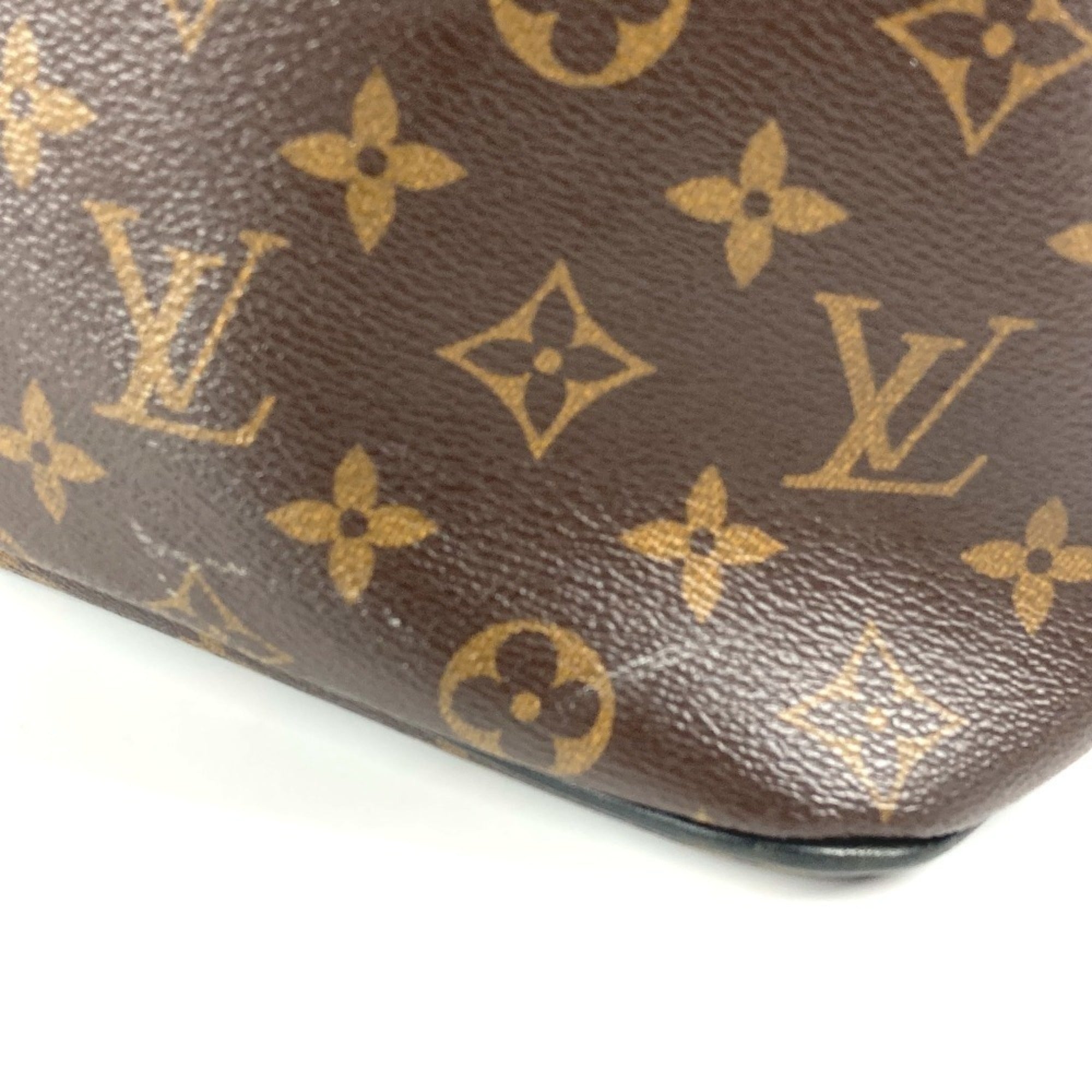 Louis Vuitton Black Brown Galle Monogram Backpack (Pre-Owned)