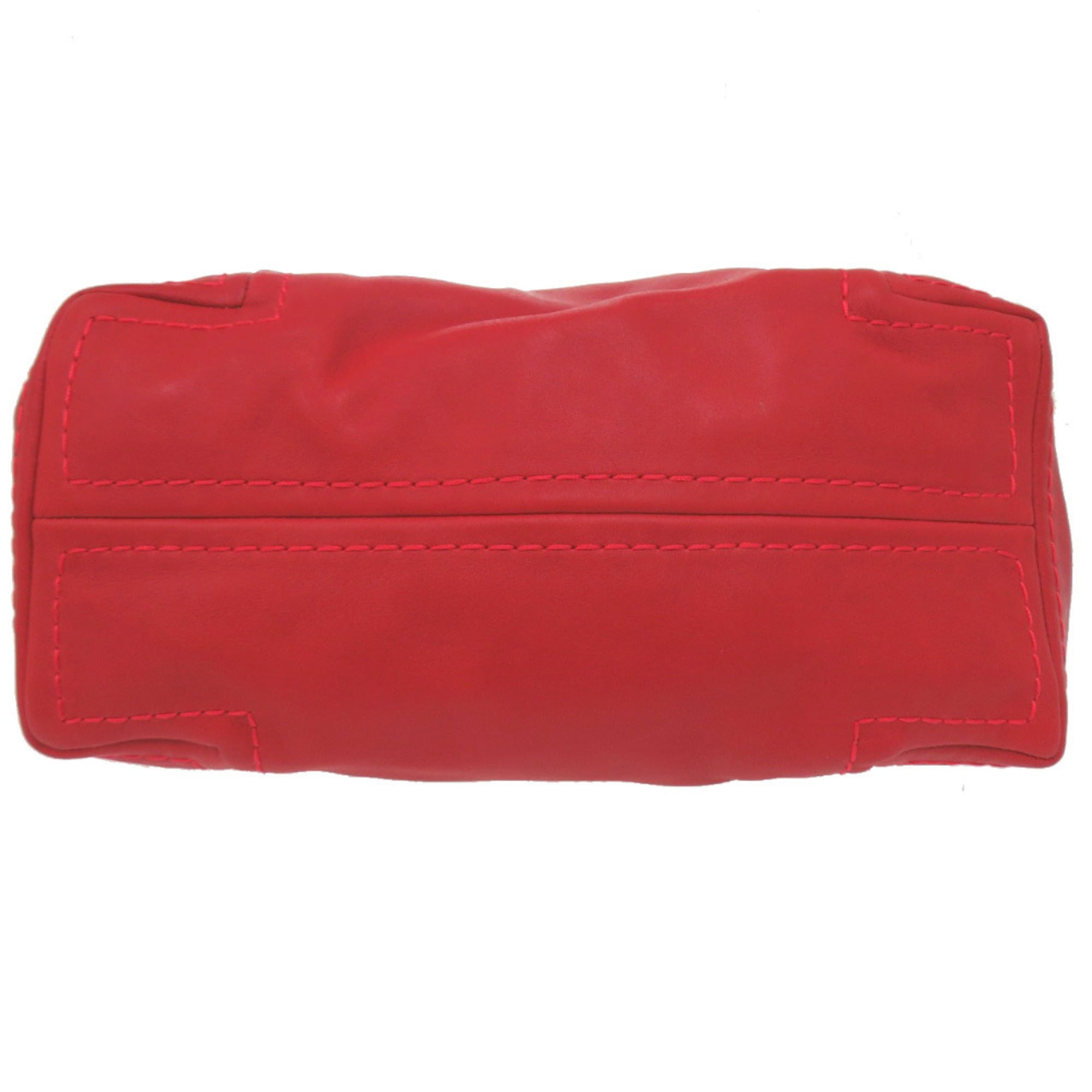 Jimmy Choo Red Color Leather Shoulder Bag (Pre-Owned)