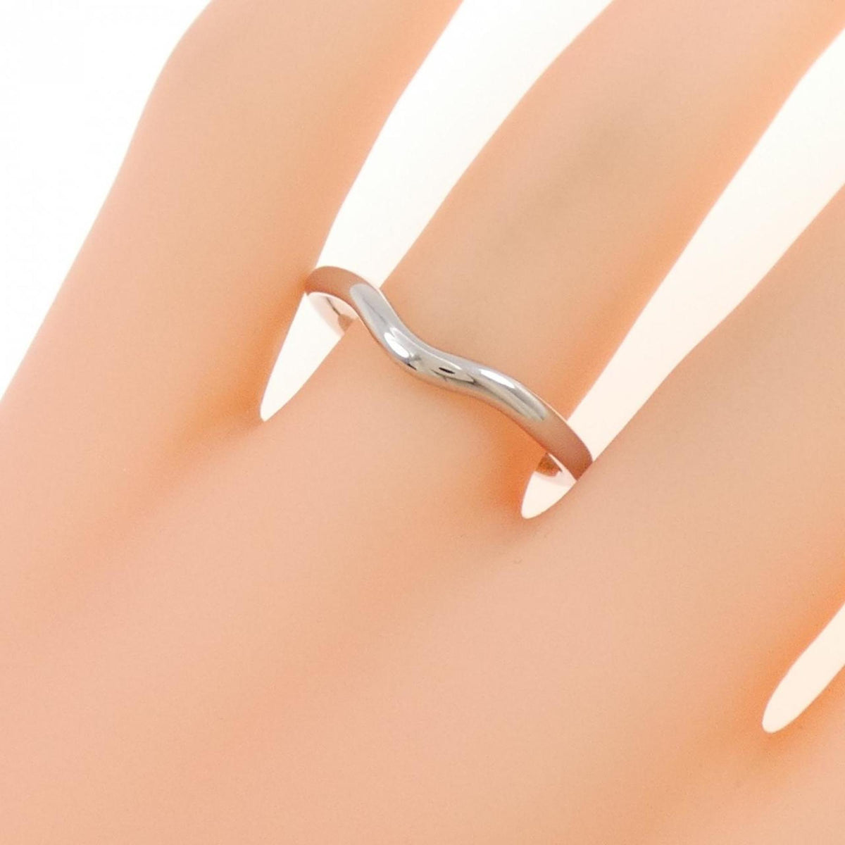 Tiffany Platinum Platinum 950 Band Ring (Pre-Owned)