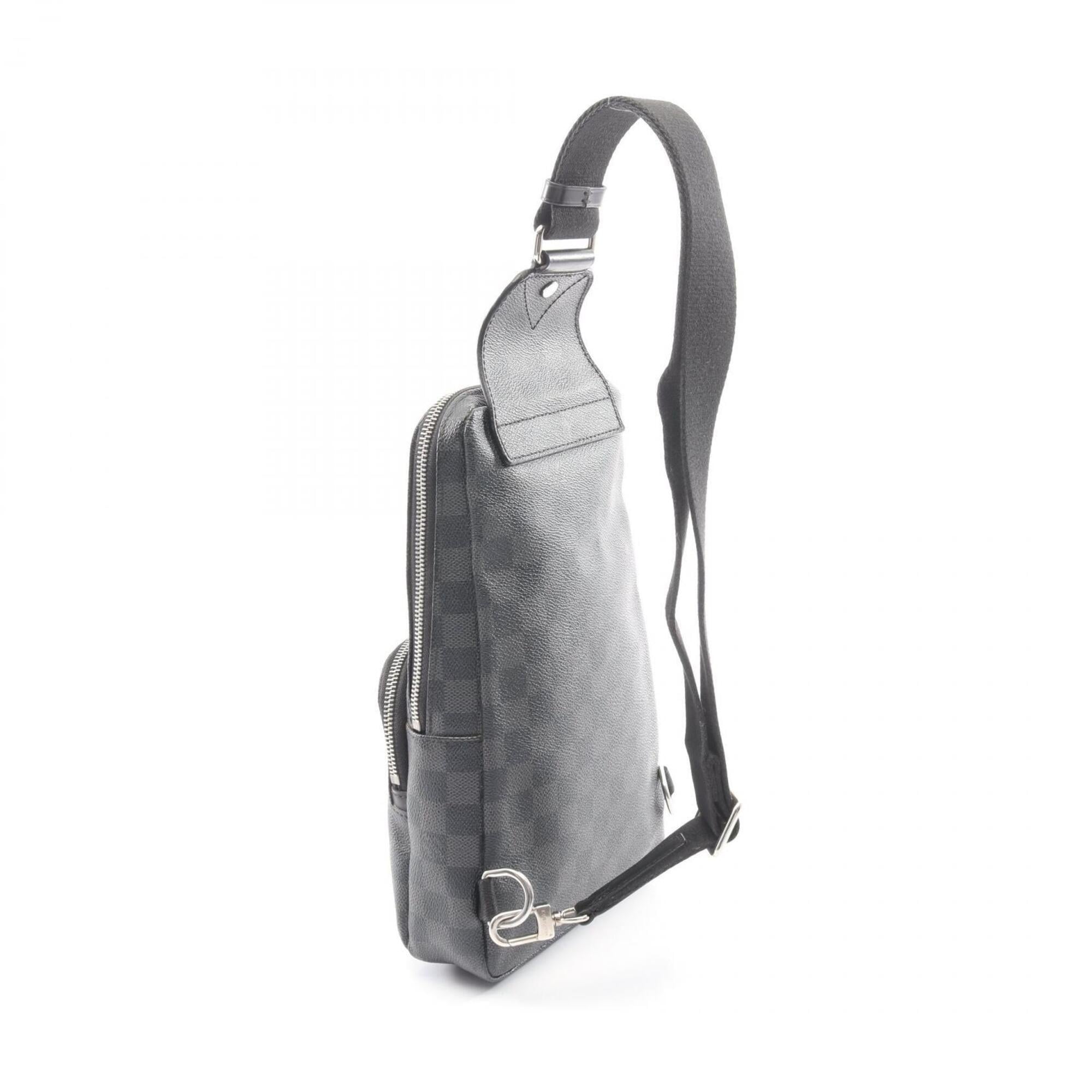Louis Vuitton Black Damier Graphite Leather Fanny Pack Sling Bag (Pre-Owned)