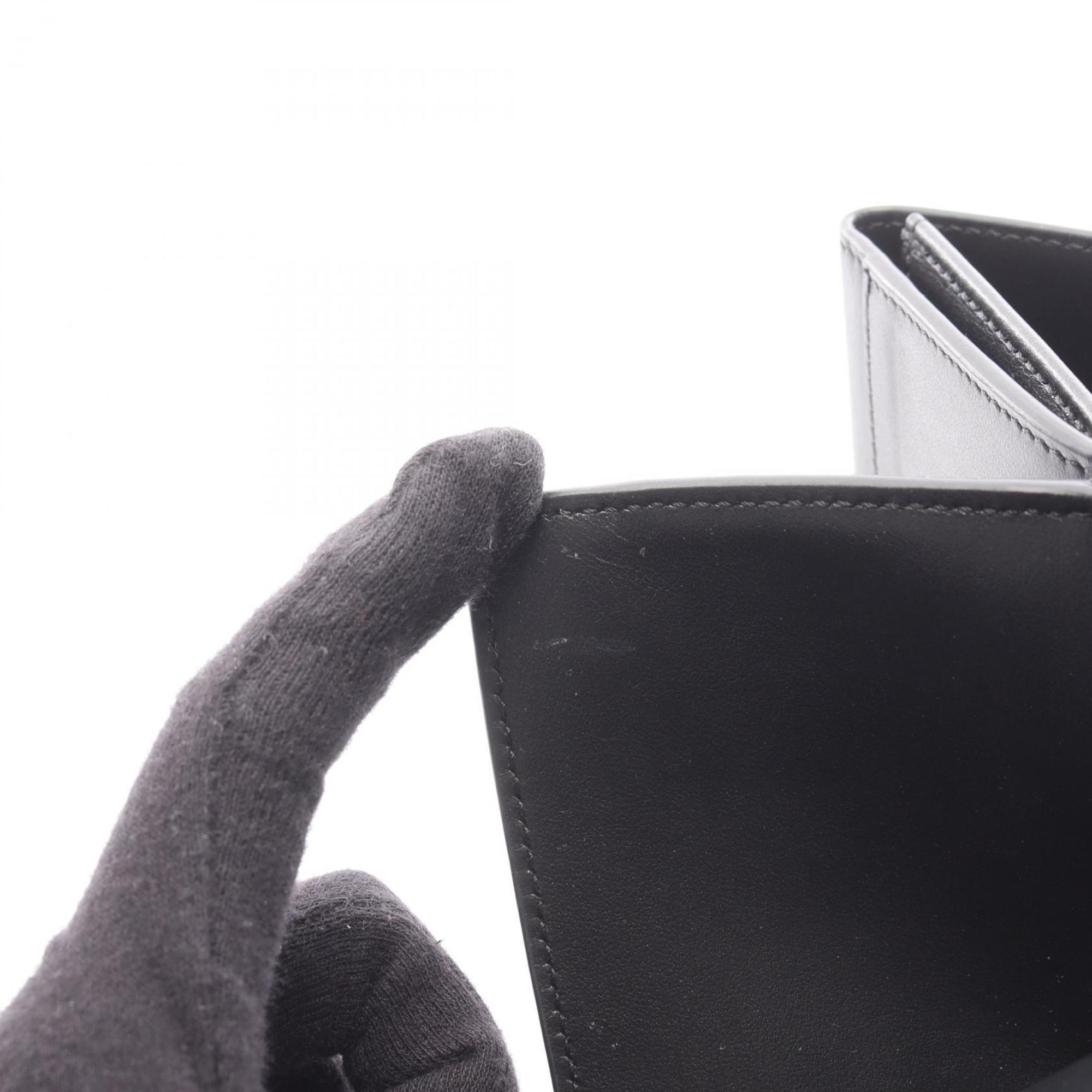Celine Black Leather Wallet (Tri-Fold) (Pre-Owned)