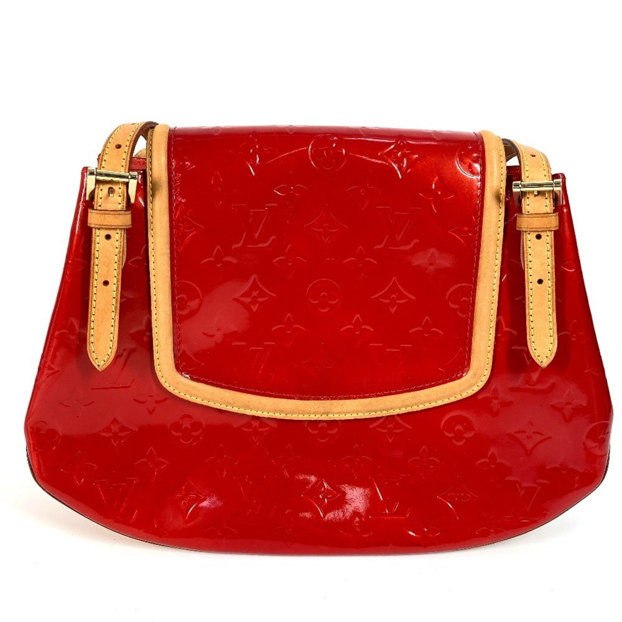 Louis Vuitton Monogram Vernis Red Color Rouge Monogram Vernis Shoulder Bag (Pre-Owned)