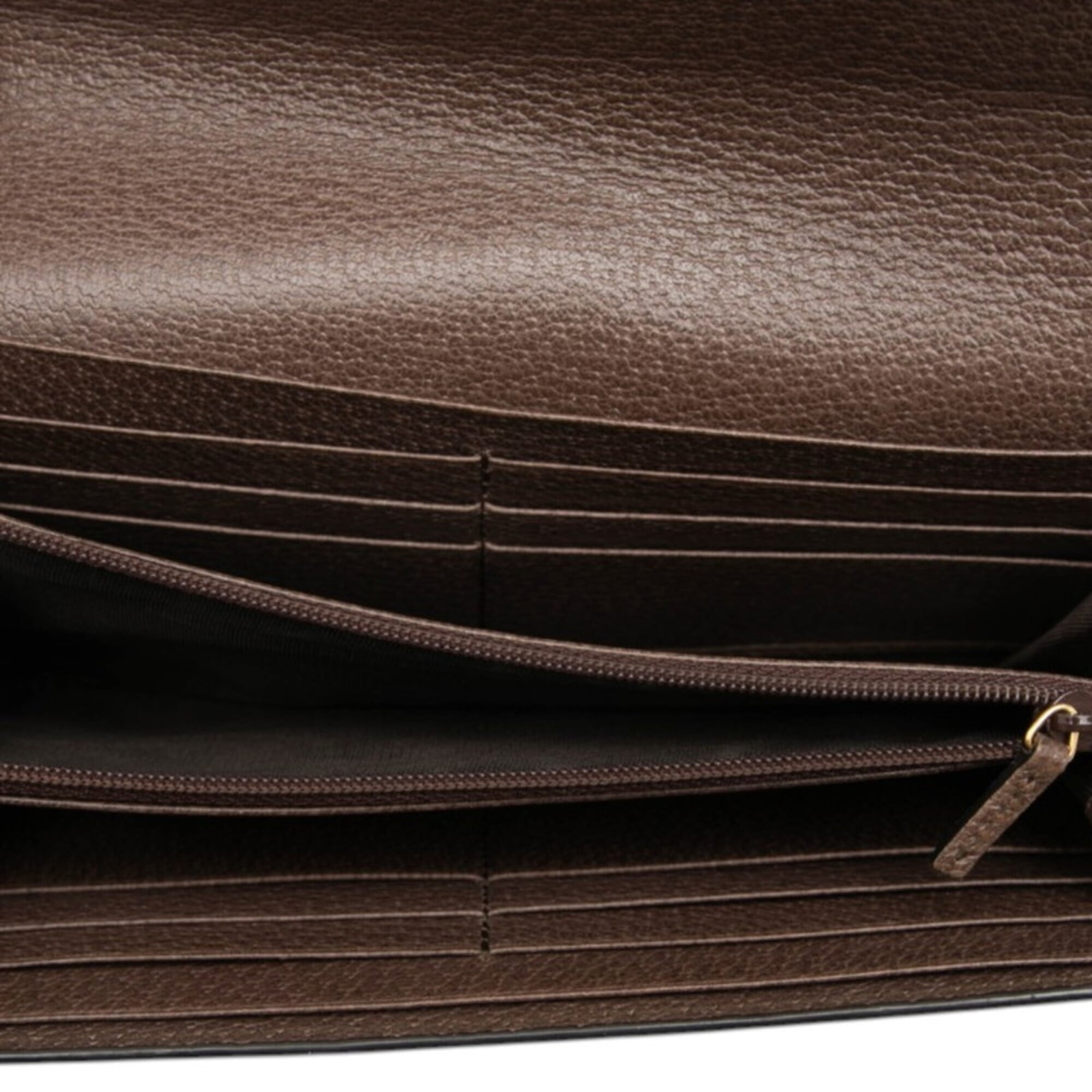 Gucci Beige Brown Pvc Long Wallet (Bi-Fold) (Pre-Owned)