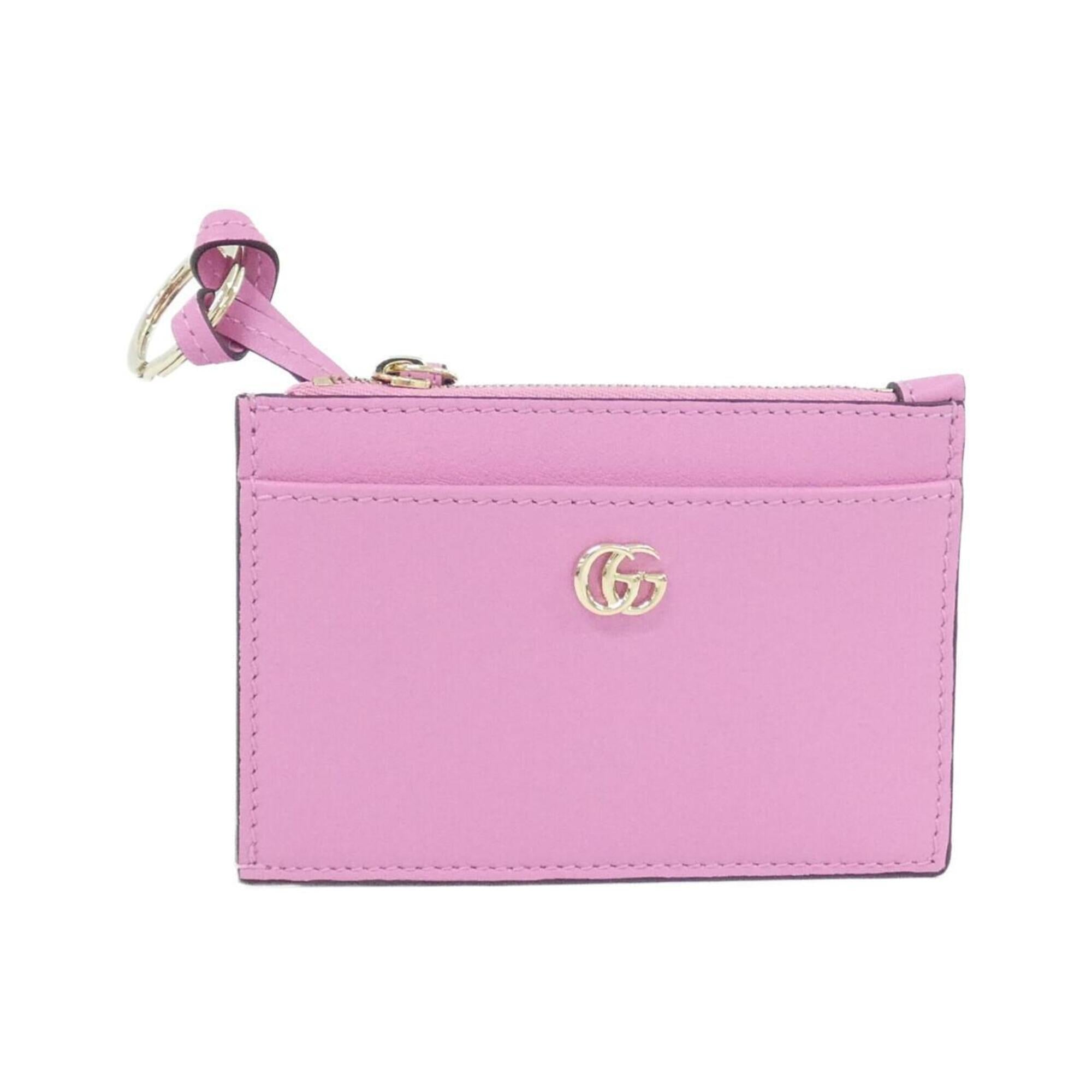 Gucci Pink Purple Leather Coin Purse/Coin Case (Pre-Owned)