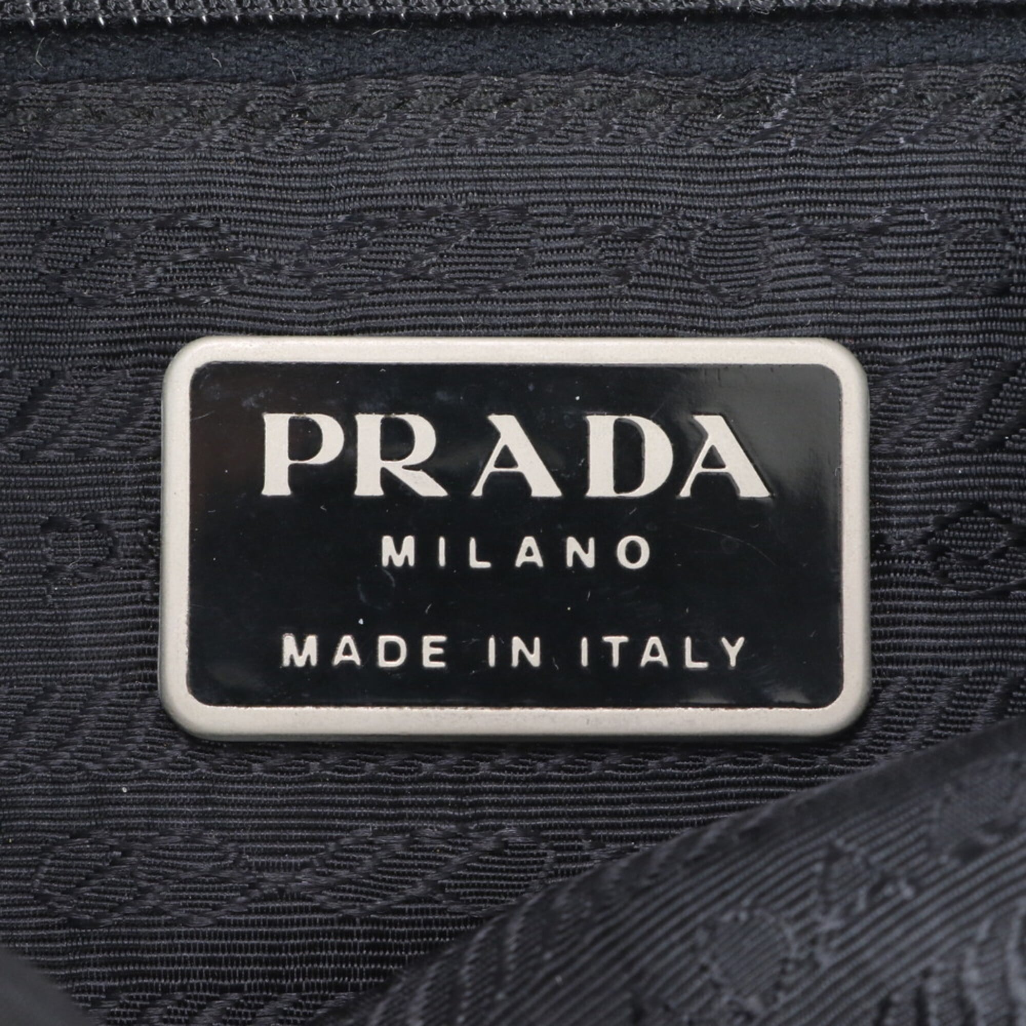Prada Black Nylon Leather Shoulder Bag (Pre-Owned)