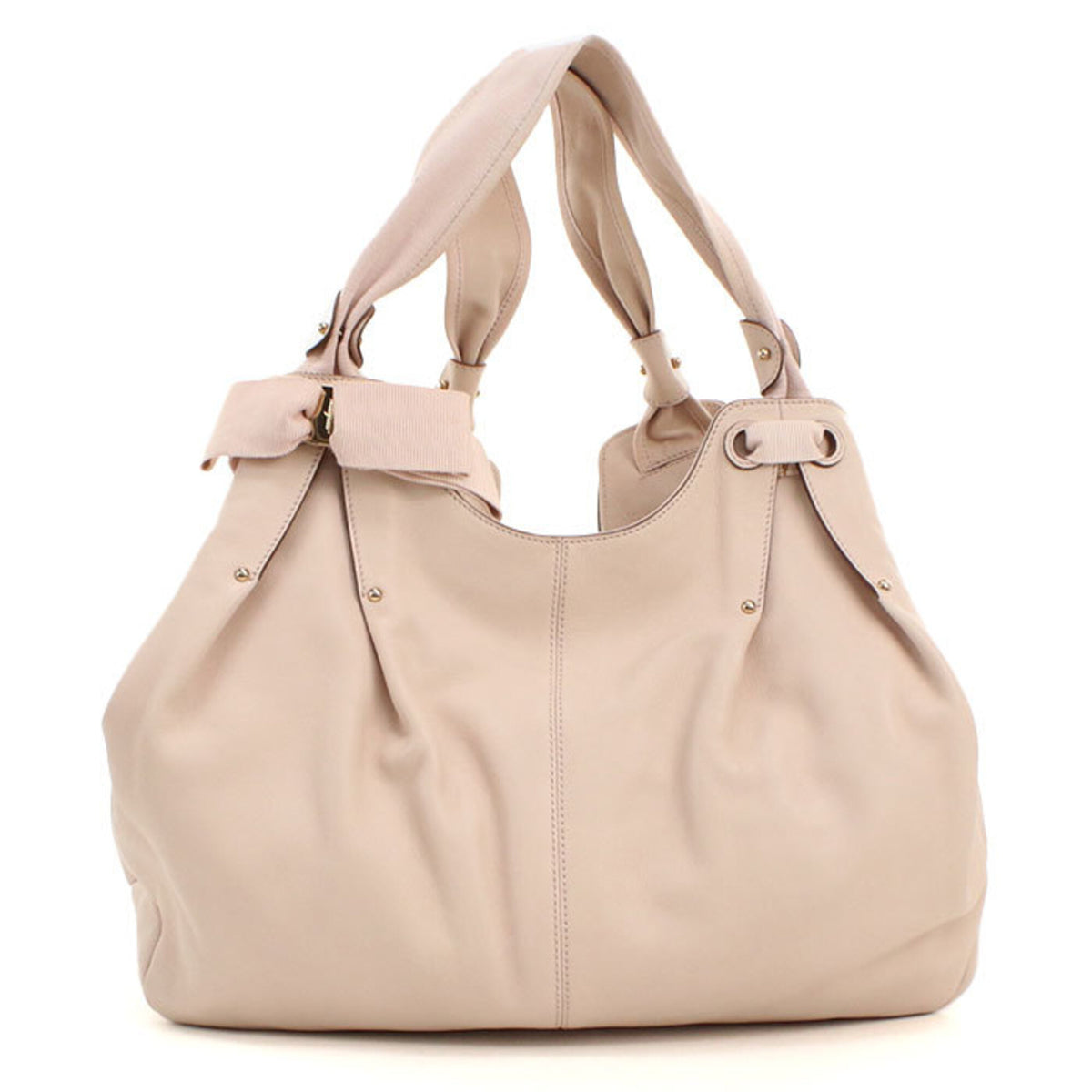 Salvatore Ferragamo Pink Leather Tote Bag (Pre-Owned)