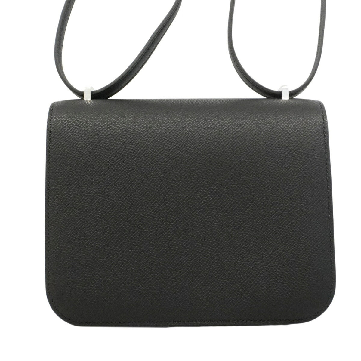 Hermes Black Leather Shoulder Bag (Pre-Owned)