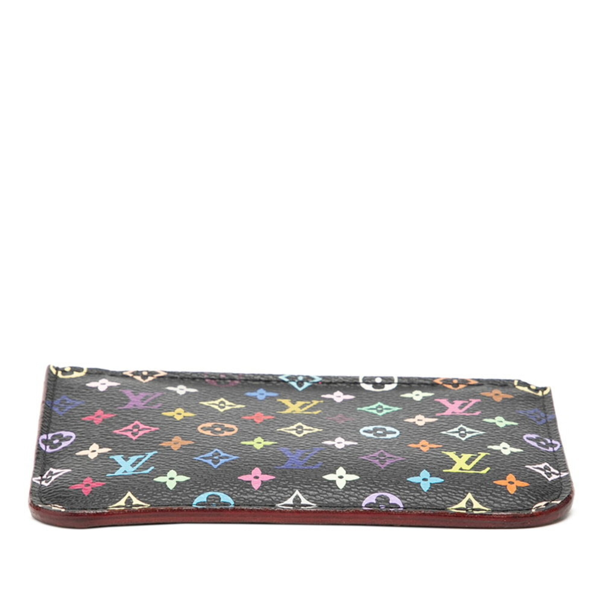 Louis Vuitton Black Multi-Color Noir Pvc Leather Coin Purse/Coin Case (Pre-Owned)