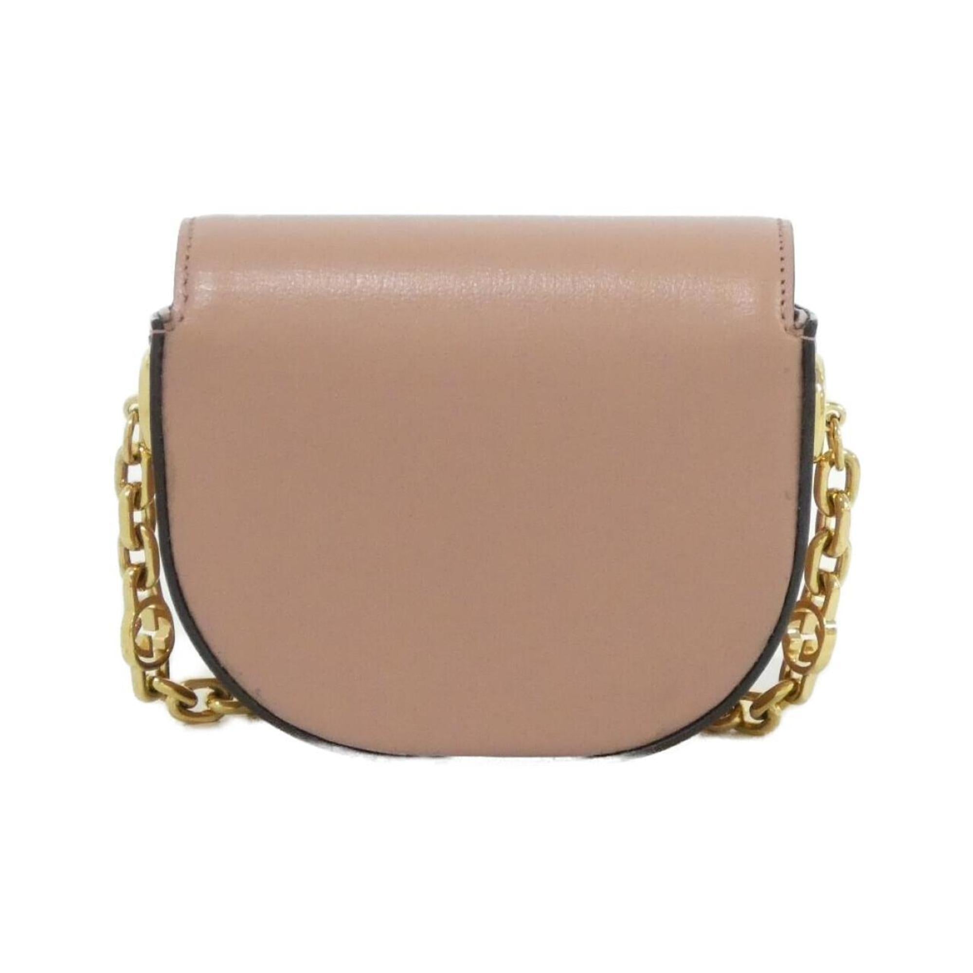 Gucci Dusty Pink Leather Shoulder Bag (Pre-Owned)