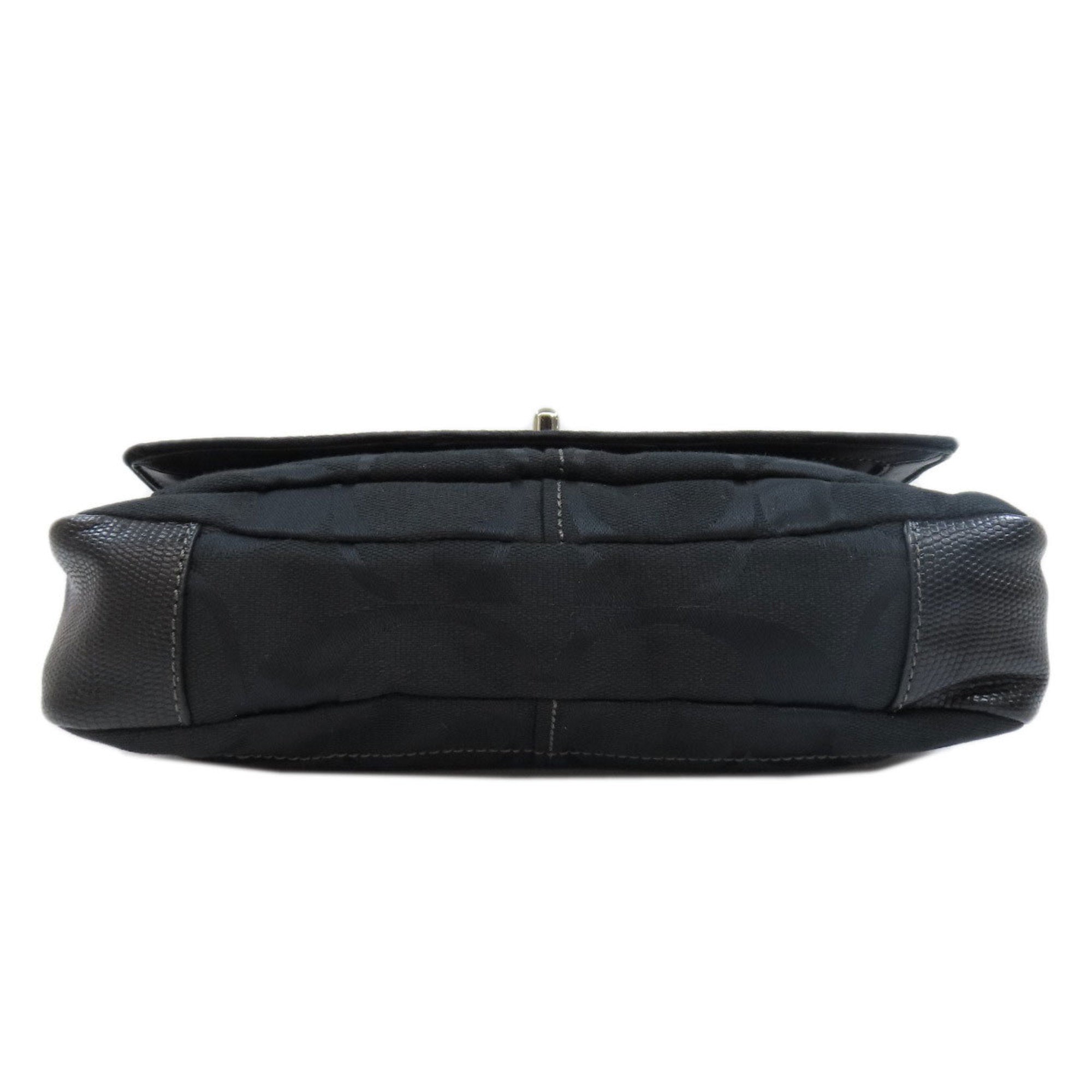 Coach Black Canvas Shoulder Bag (Pre-Owned)
