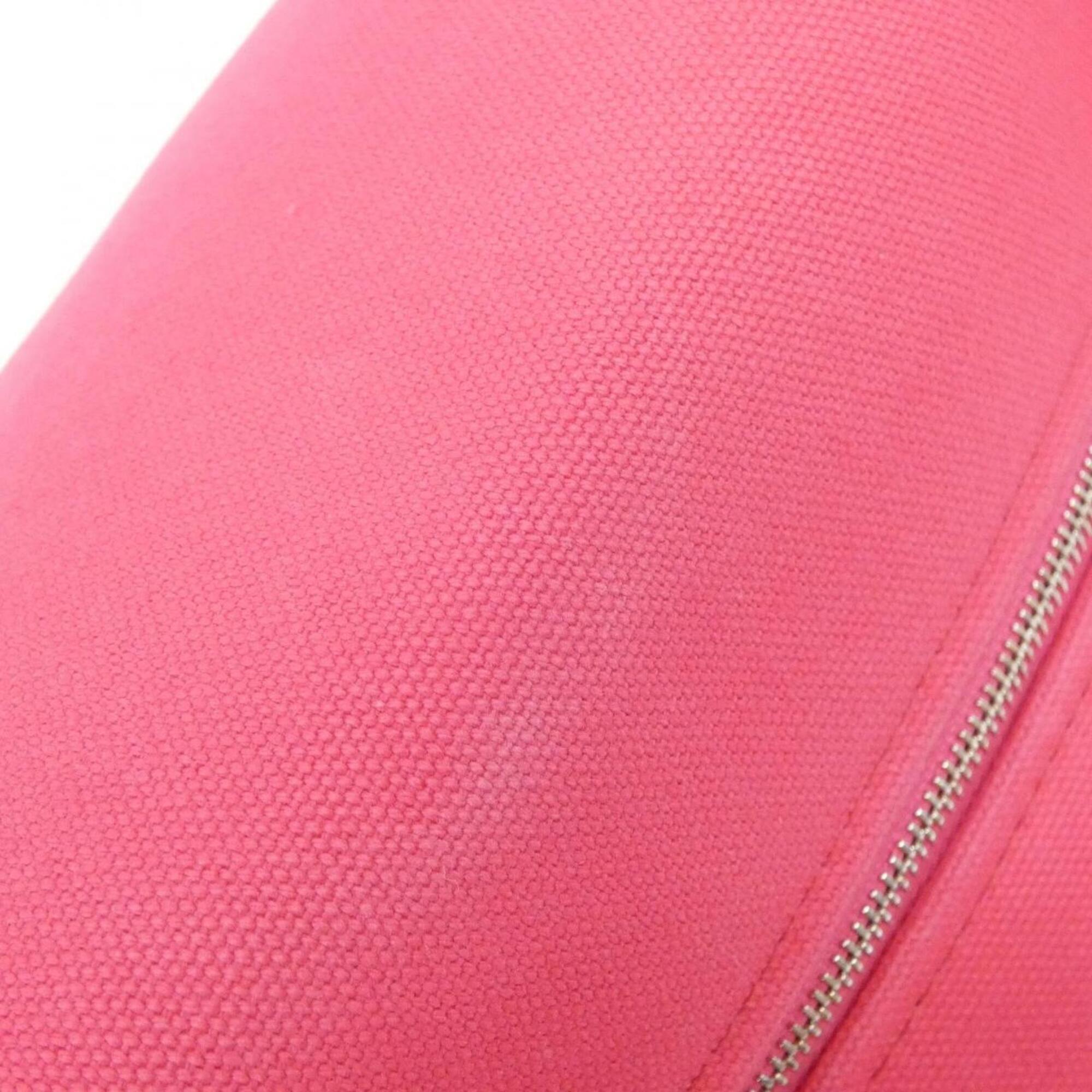 Hermes Pink Canvas Handbag Pouch (Pre-Owned)