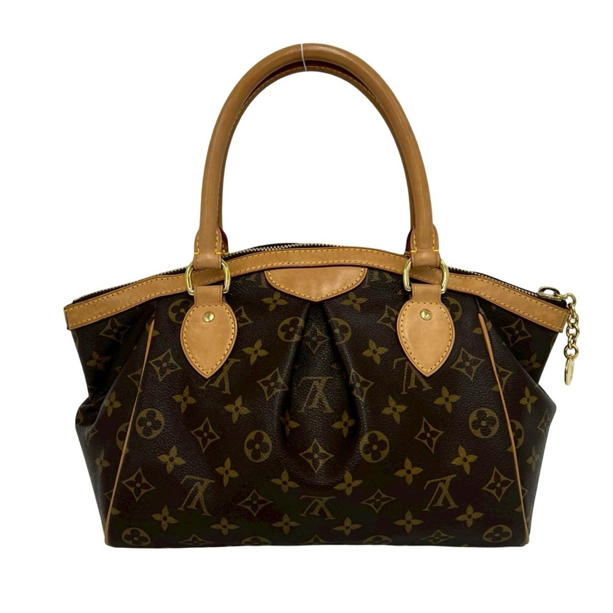 Louis Vuitton Brown Leather Pvc Boston Bag Handbag Tote Bag (Pre-Owned)