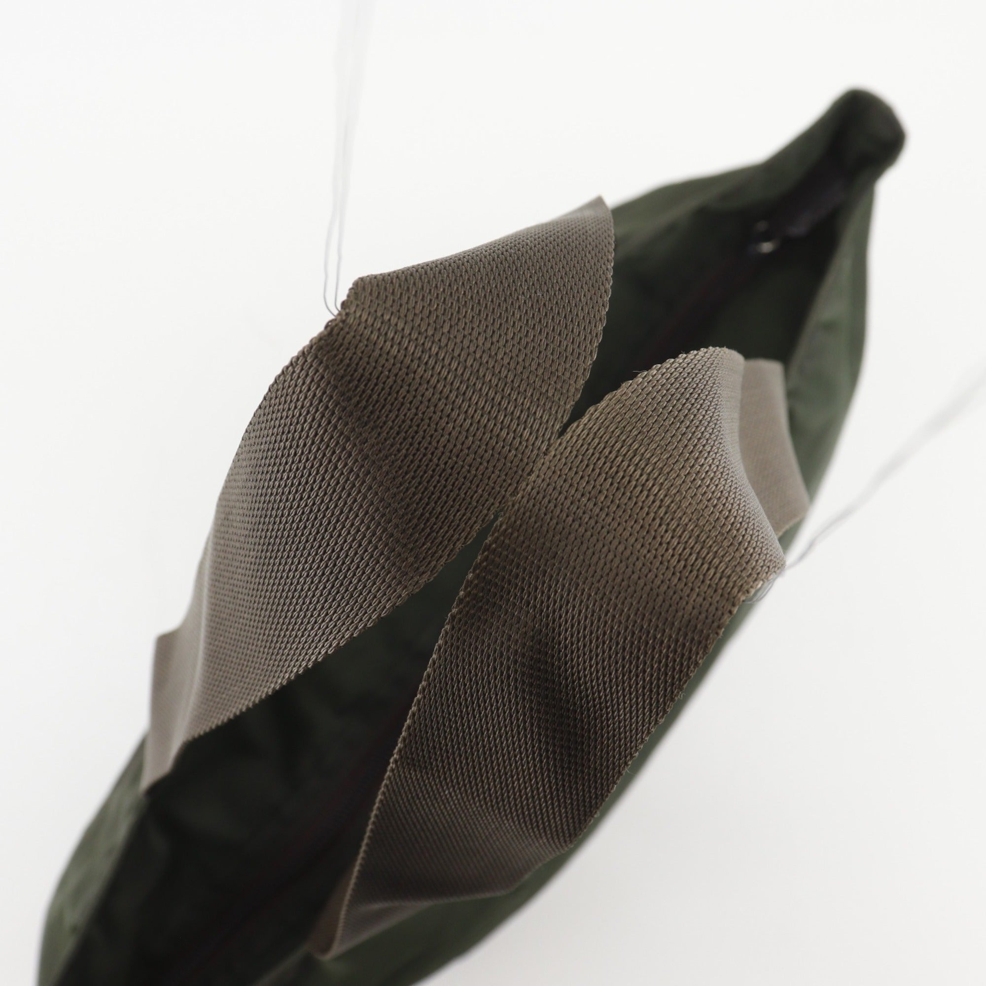Prada Khaki Nylon Tote Bag (Pre-Owned)