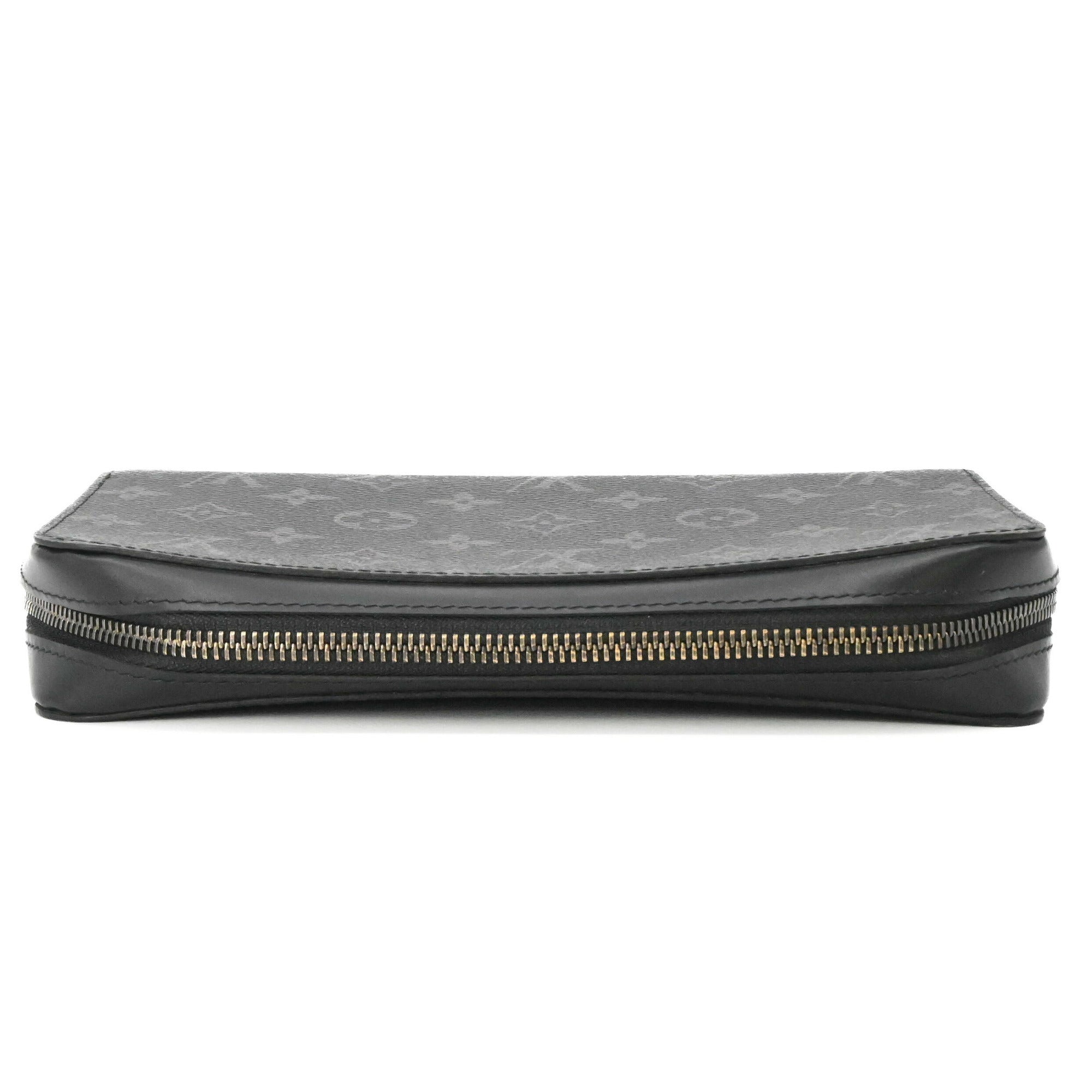Louis Vuitton Black Monogram Eclipse Monogram Eclipse Long Wallet (Bi-Fold) (Pre-Owned)