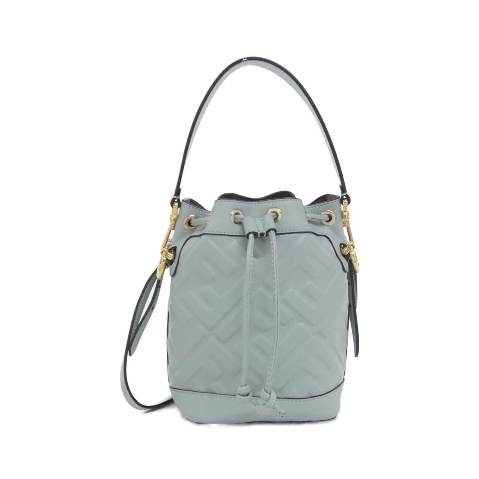 Fendi Blue Leather Handbag (Pre-Owned)