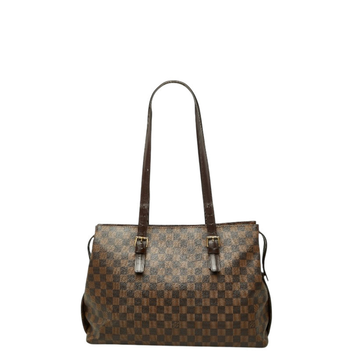 Louis Vuitton Brown Pvc Leather Shoulder Bag Tote Bag (Pre-Owned)