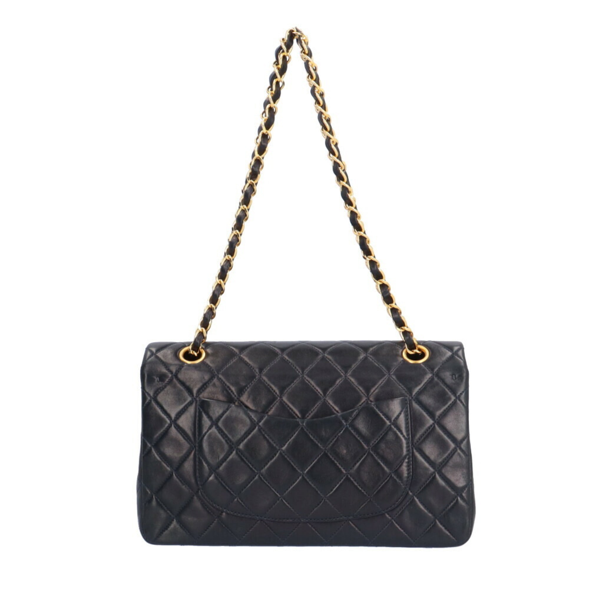 Chanel Navy Leather Shoulder Bag (Pre-Owned)