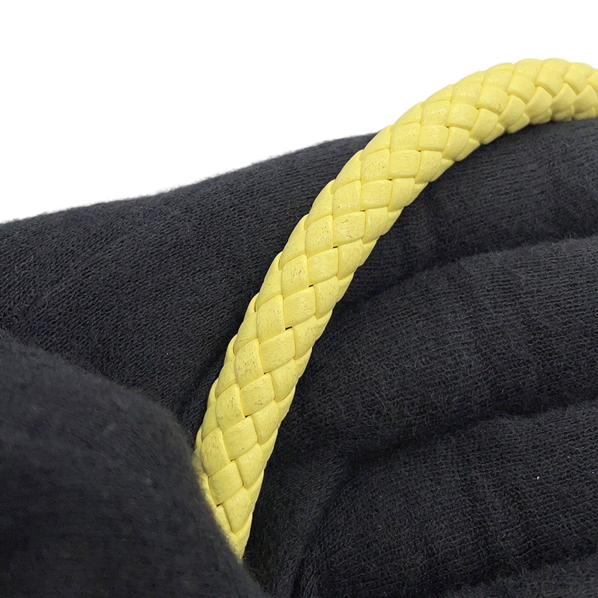 Prada Black Yellow Mesh Handbag Tote Bag (Pre-Owned)