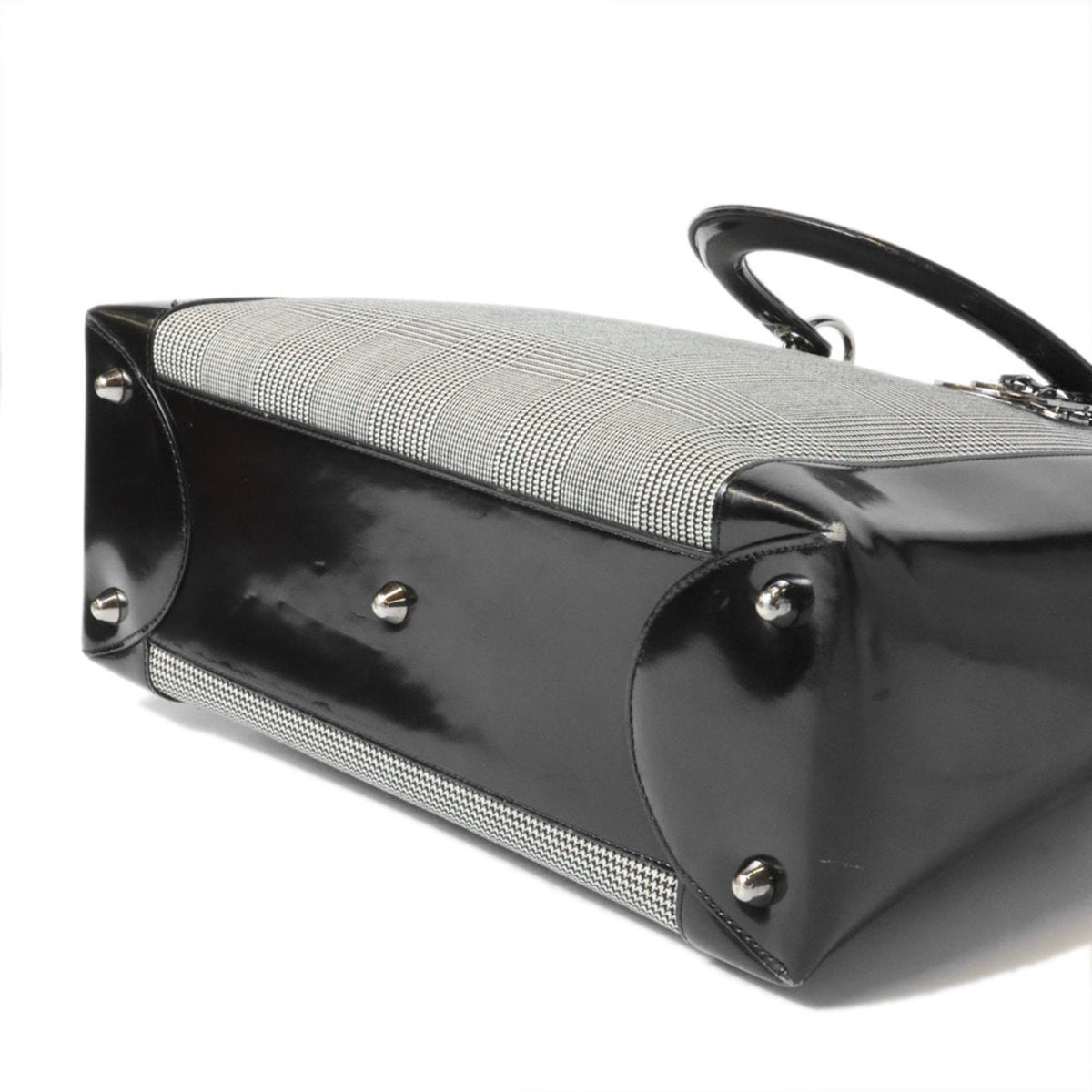 Christian Dior Black Canvas Leather Handbag (Pre-Owned)