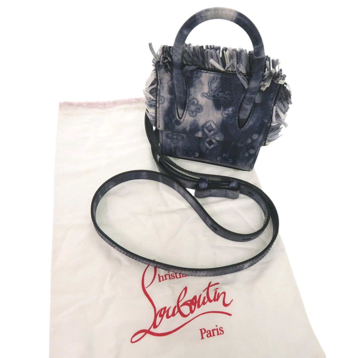 Christian Louboutin Navy Leather Shoulder Bag (Pre-Owned)