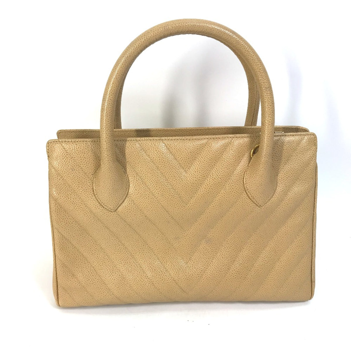 Chanel Beige Leather Handbag (Pre-Owned)