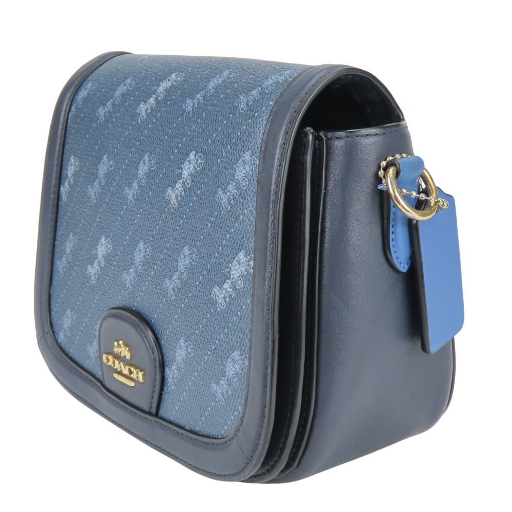 Coach Blue Navy Shoulder Bag (Pre-Owned)
