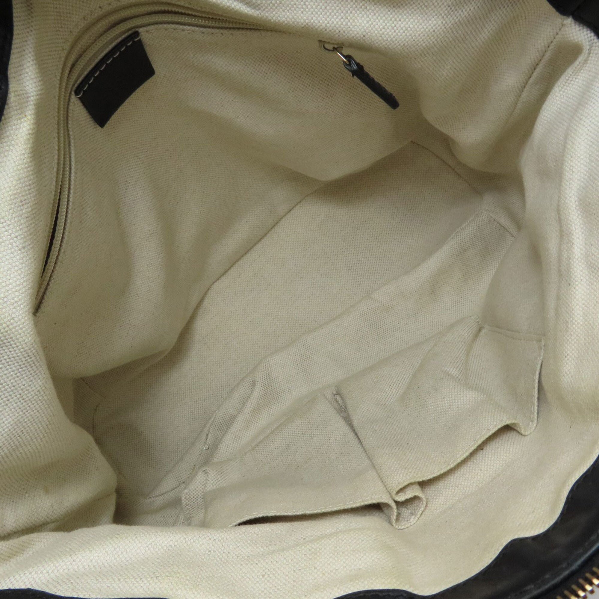 Gucci Sukey Black Leather Tote Bag (Pre-Owned)