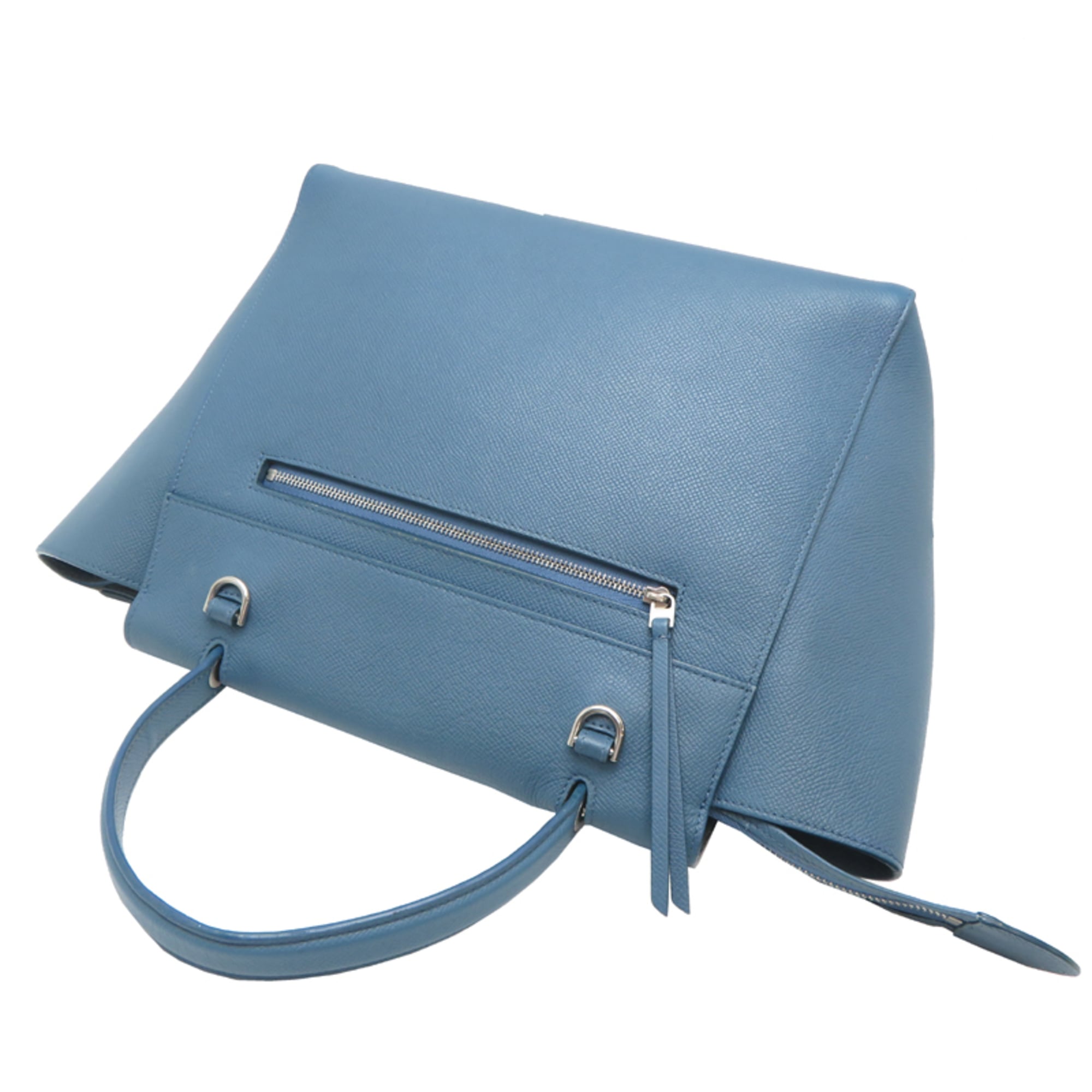 Celine Light Blue Leather Handbag (Pre-Owned)