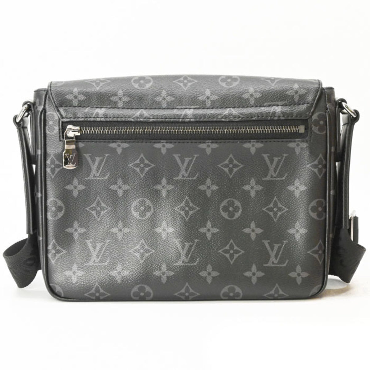 Louis Vuitton Black Monogram Eclipse Messenger Bag (Pre-Owned)